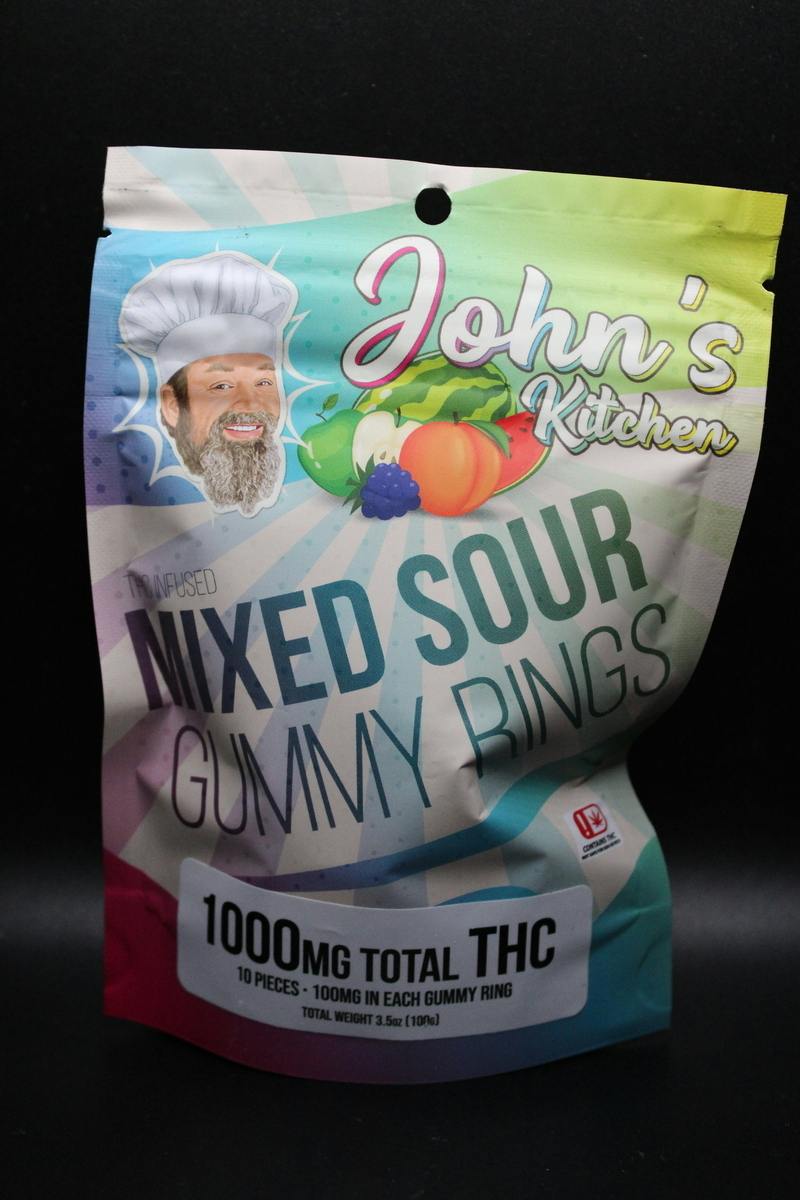 Mixed Sour Gummy Rings | Gummies | 1000mg/ea by JKJ Processing
