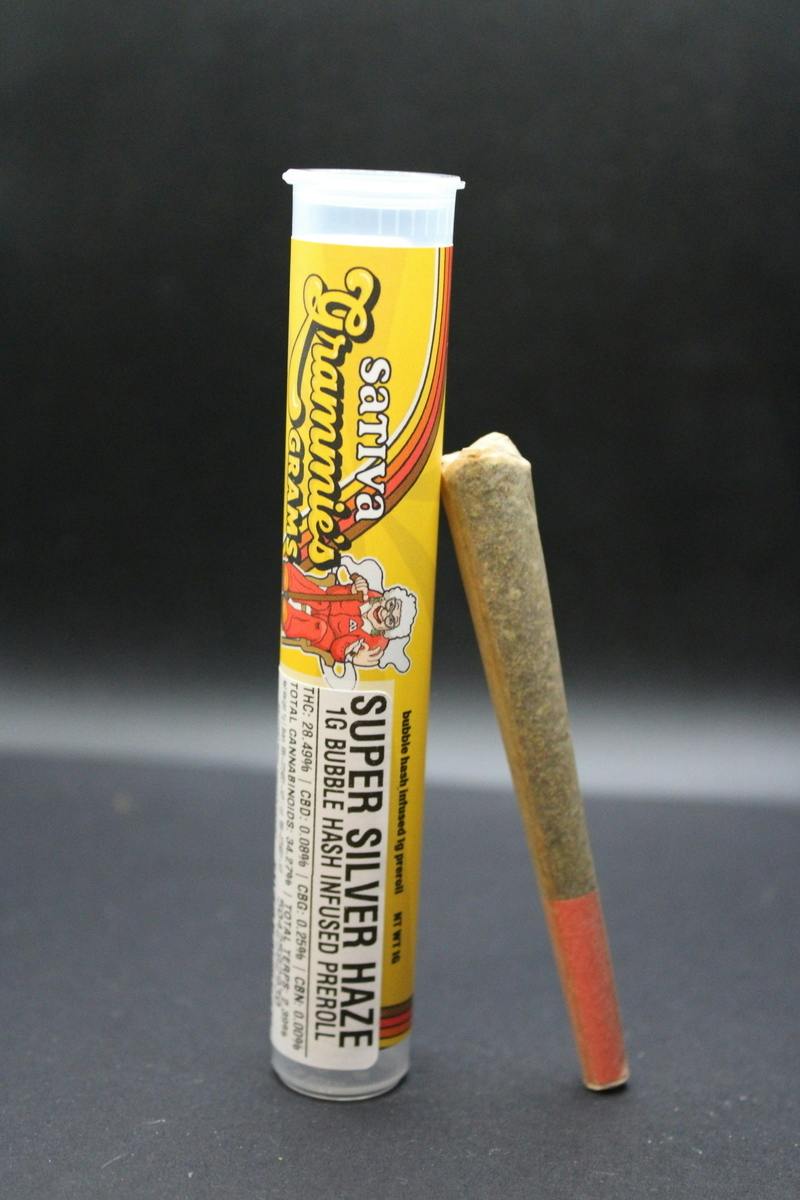 Super Silver Haze - Bubble Hash Infused Pre-Roll (1g)