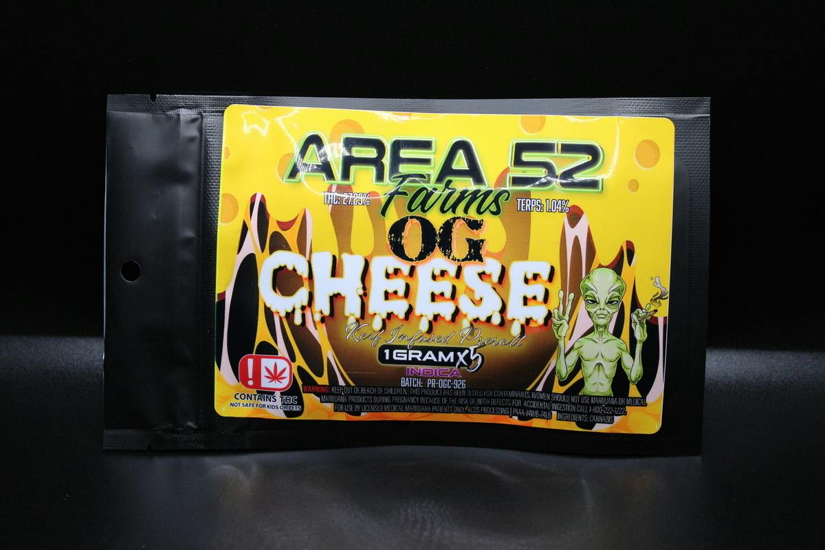 Area 52 - OG Cheese - (5PK-1G Preroll's)