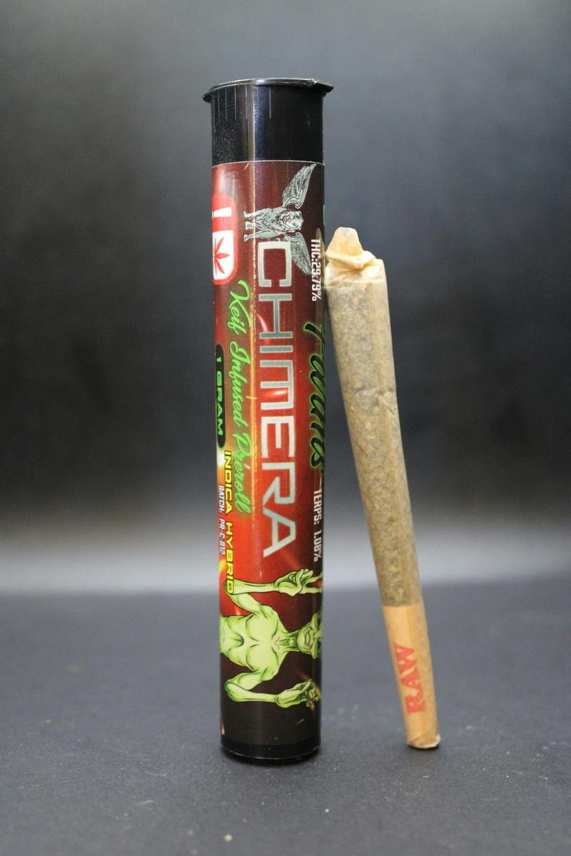 Area 52 Farms - Chimera - 1G Keif Infused Pre Roll (10G/$17.24)