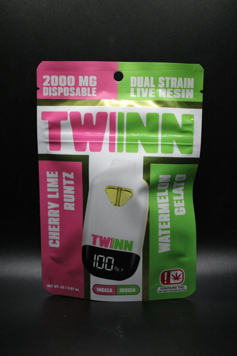 Twinn - Cherry Lime Runtz x Watermelon Gelato - 2G Dual Live Resin Disposable