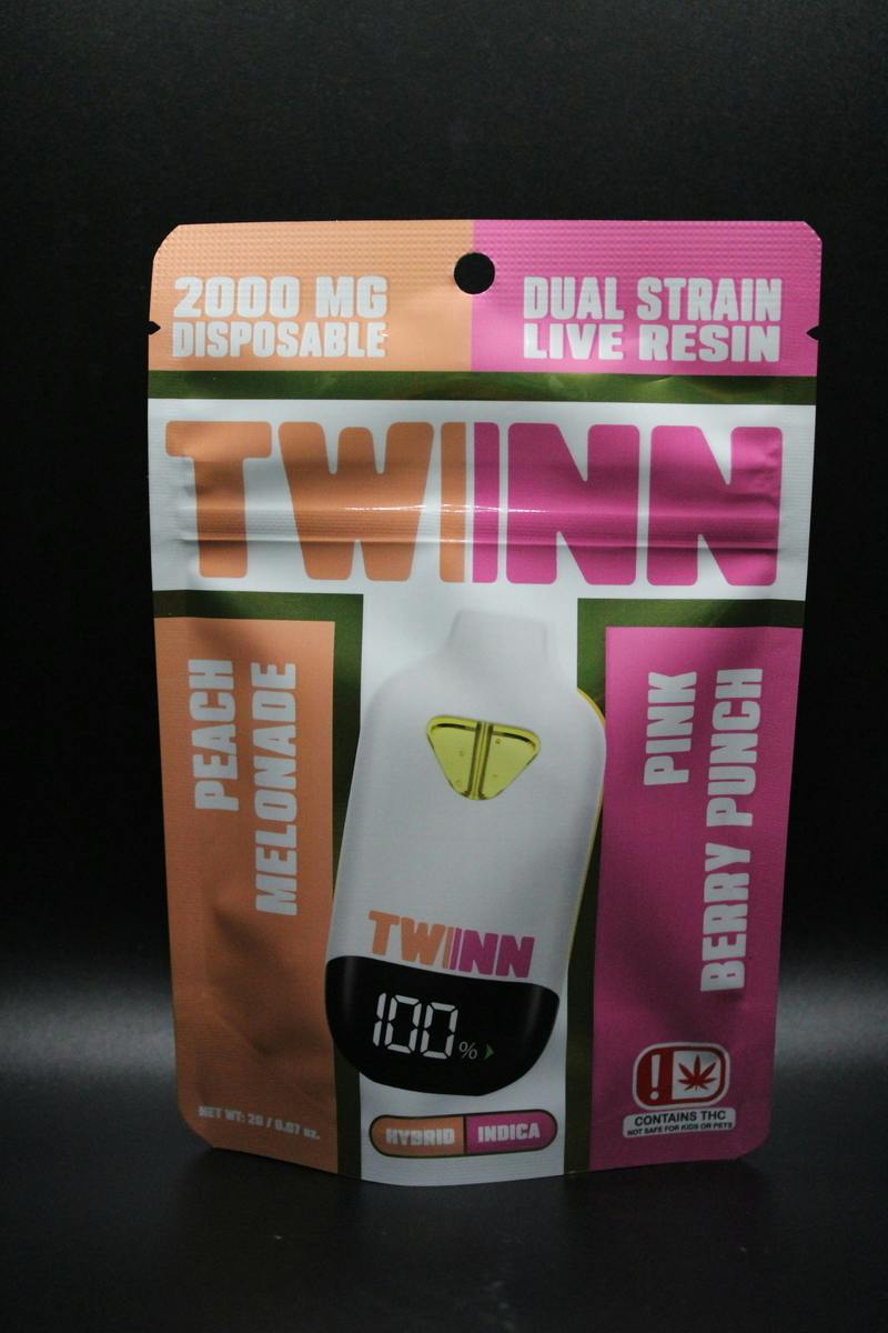 Twinn - Peach Melonade x Pink Berry Punch - 2G Dual Live Resin Disposable