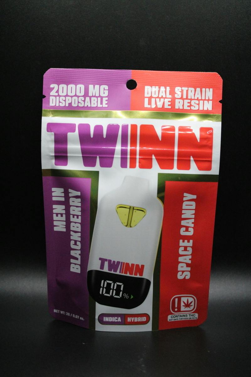 Twinn - Men in Blackberry x Space Candy - 2G Dual Live Resin Disposable