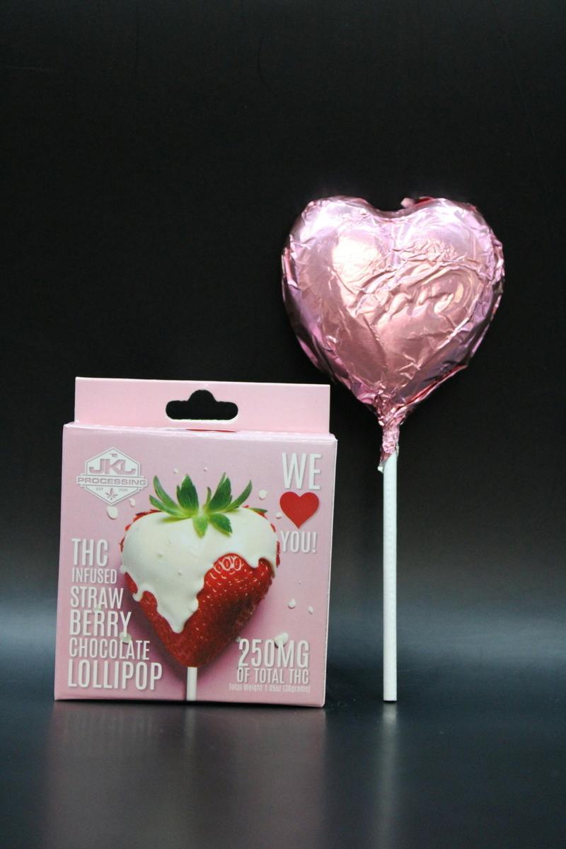 Chocolate Strawberry Lollipop | 250mg/ea by JKJ Processing