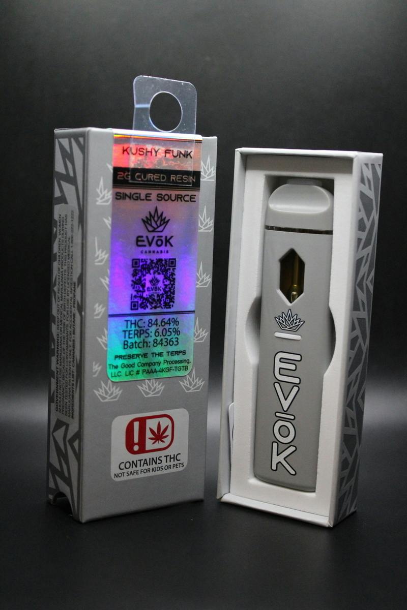 Evok - Kushy Funk - 2G Cured Resin Disposable