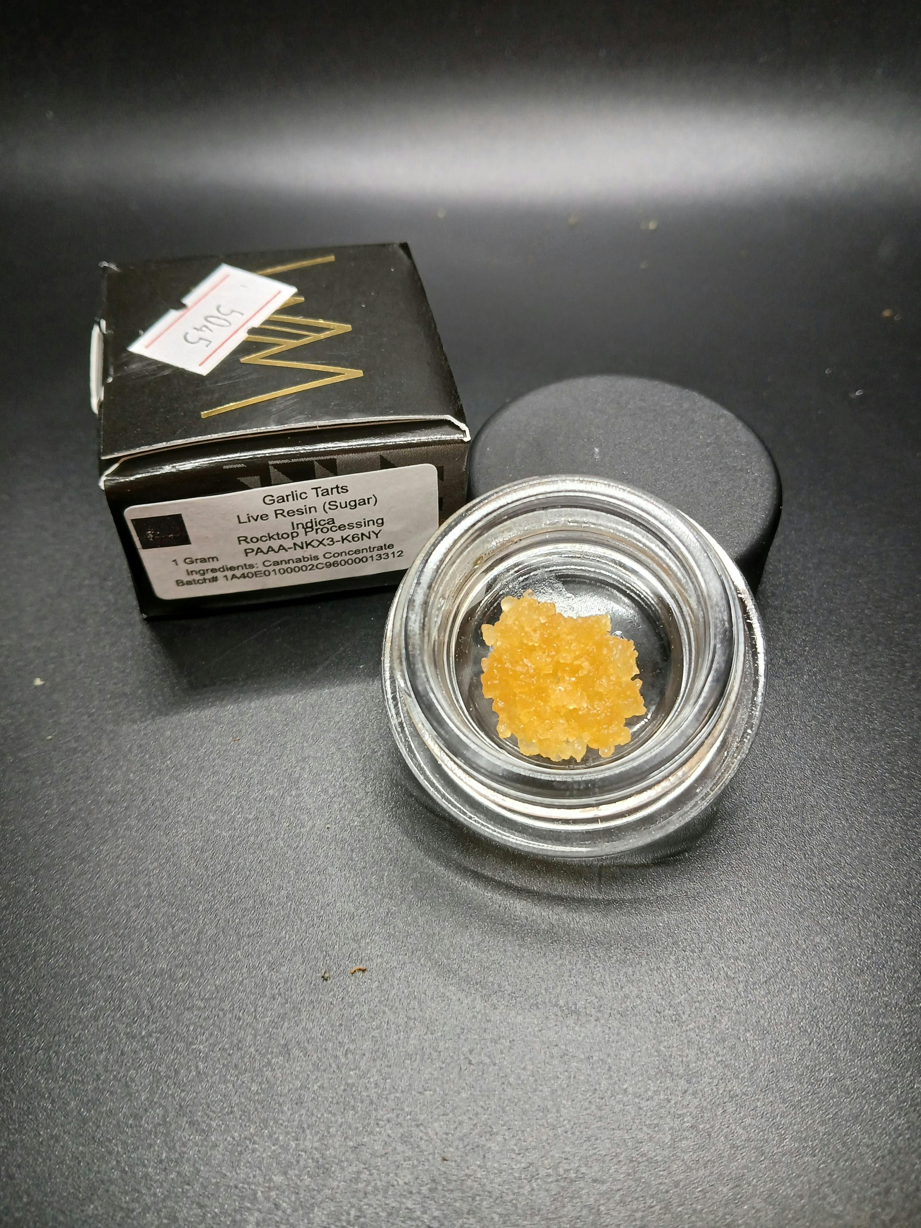 White Mousse - Garlic Tarts - 1G Live Resin Concentrate Jar (15G/$86.20)