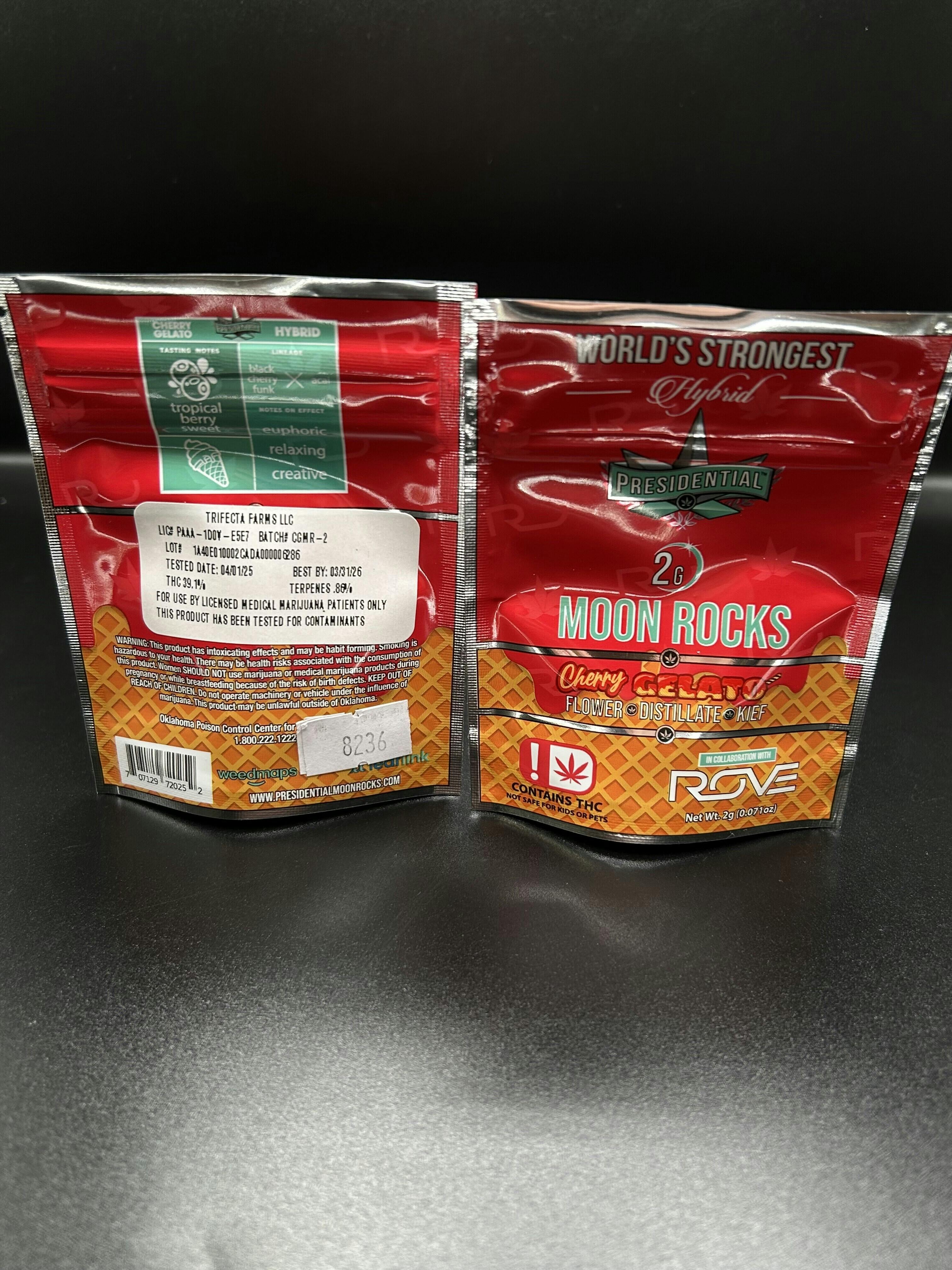 Presidential | Cherry Gelato Moon Rock | Infused Flower | 2g