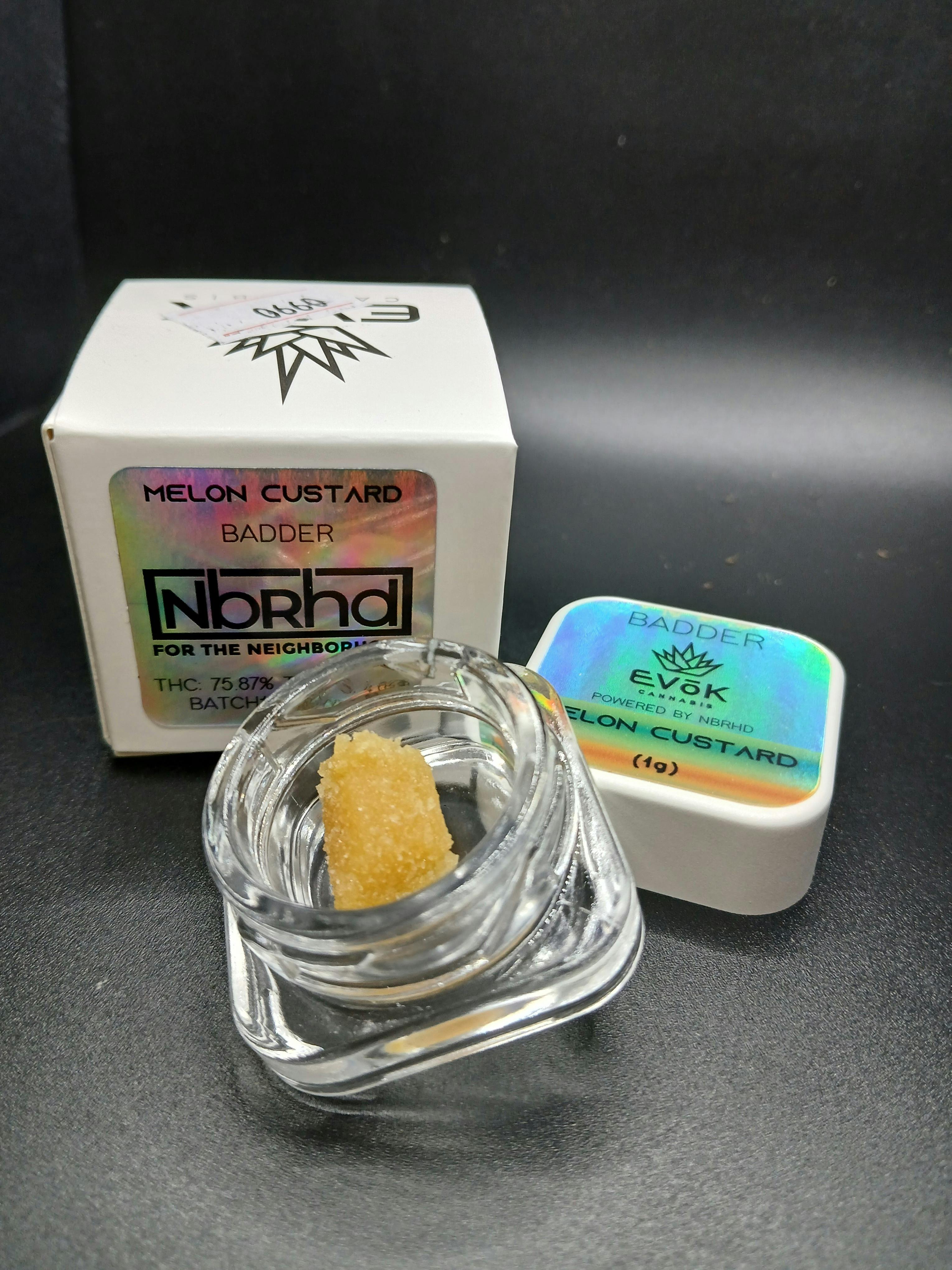 Evok - Melon Custard - 1G Badder Concentrate Jar (12G/$86.20)