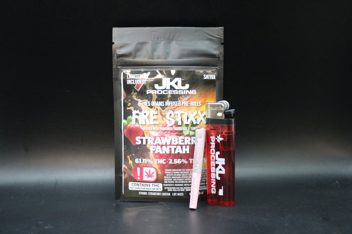 Strawberry Fantah | Infused Minis | 0.35g | 5pk by JKJ Processing