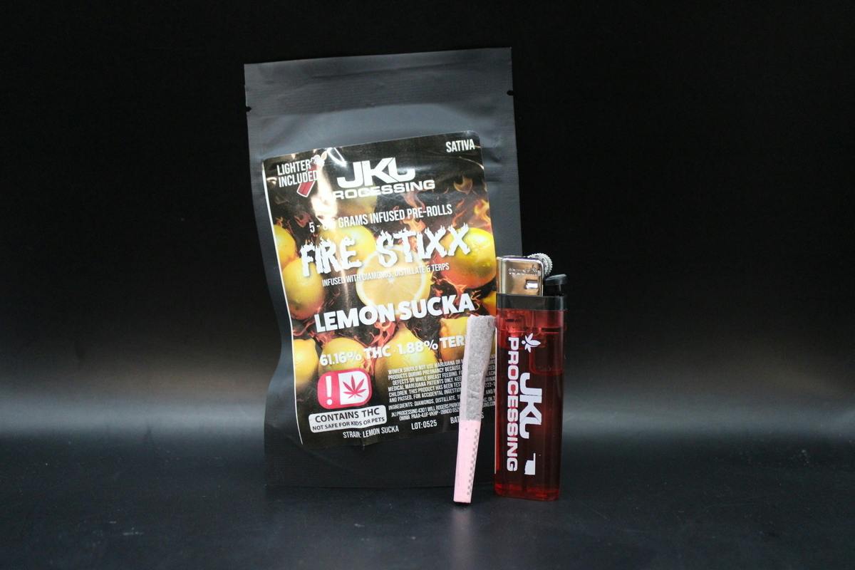 Lemon Sucka | Infused Joints | 0.35g | 5pk by JKJ Processing