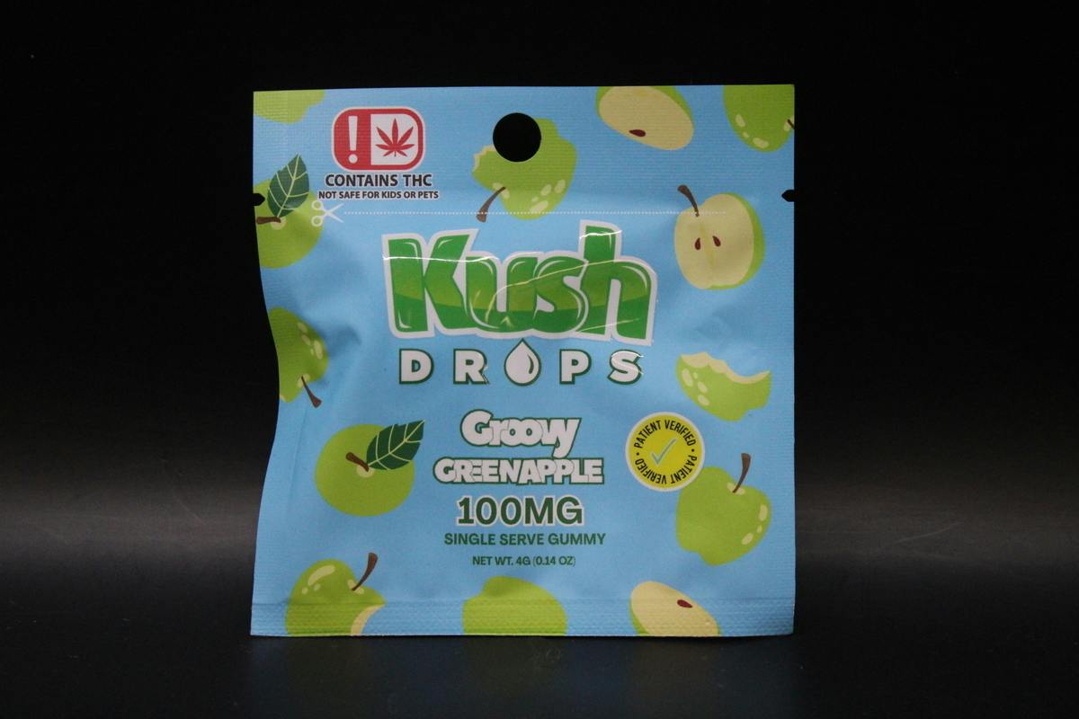 Kush Drops | Groovy Green Apple | Single | 100mg