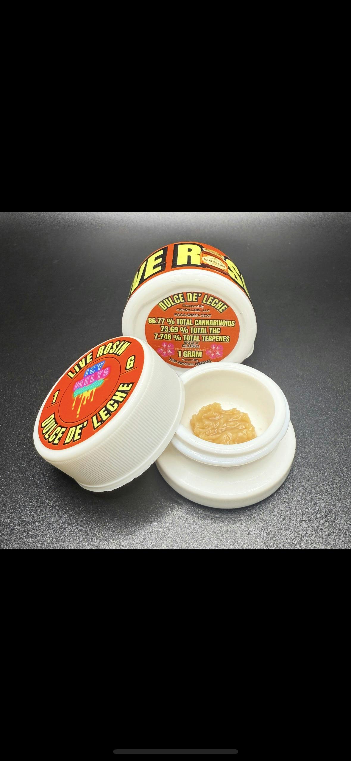 Icy Melts - Dulce De' Leche - 1G Live Rosin