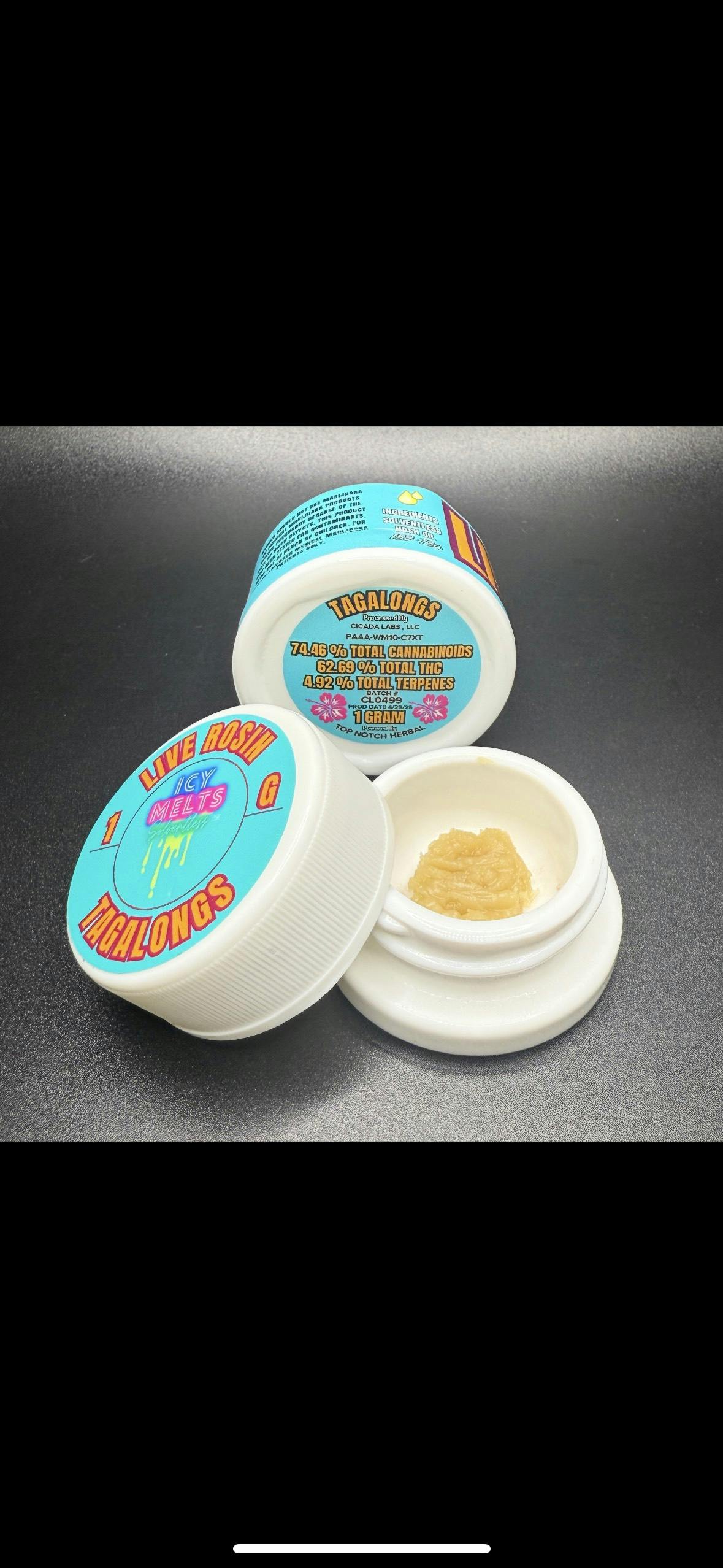 Icy Melts - Tagalongs - 1G Live Rosin