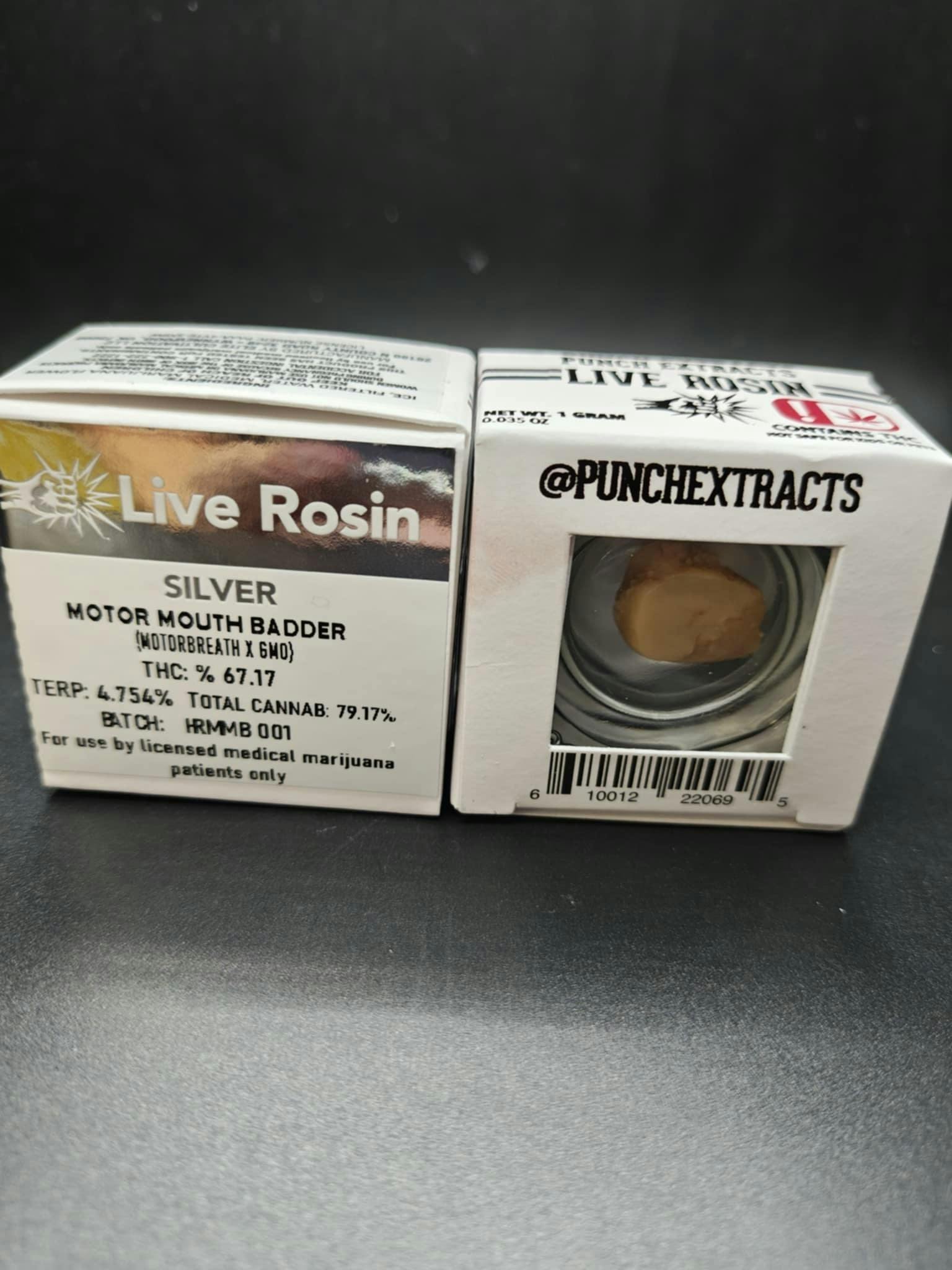 Motor Mouth Silver Tier Live Rosin Cold Cure Badder (1g)
