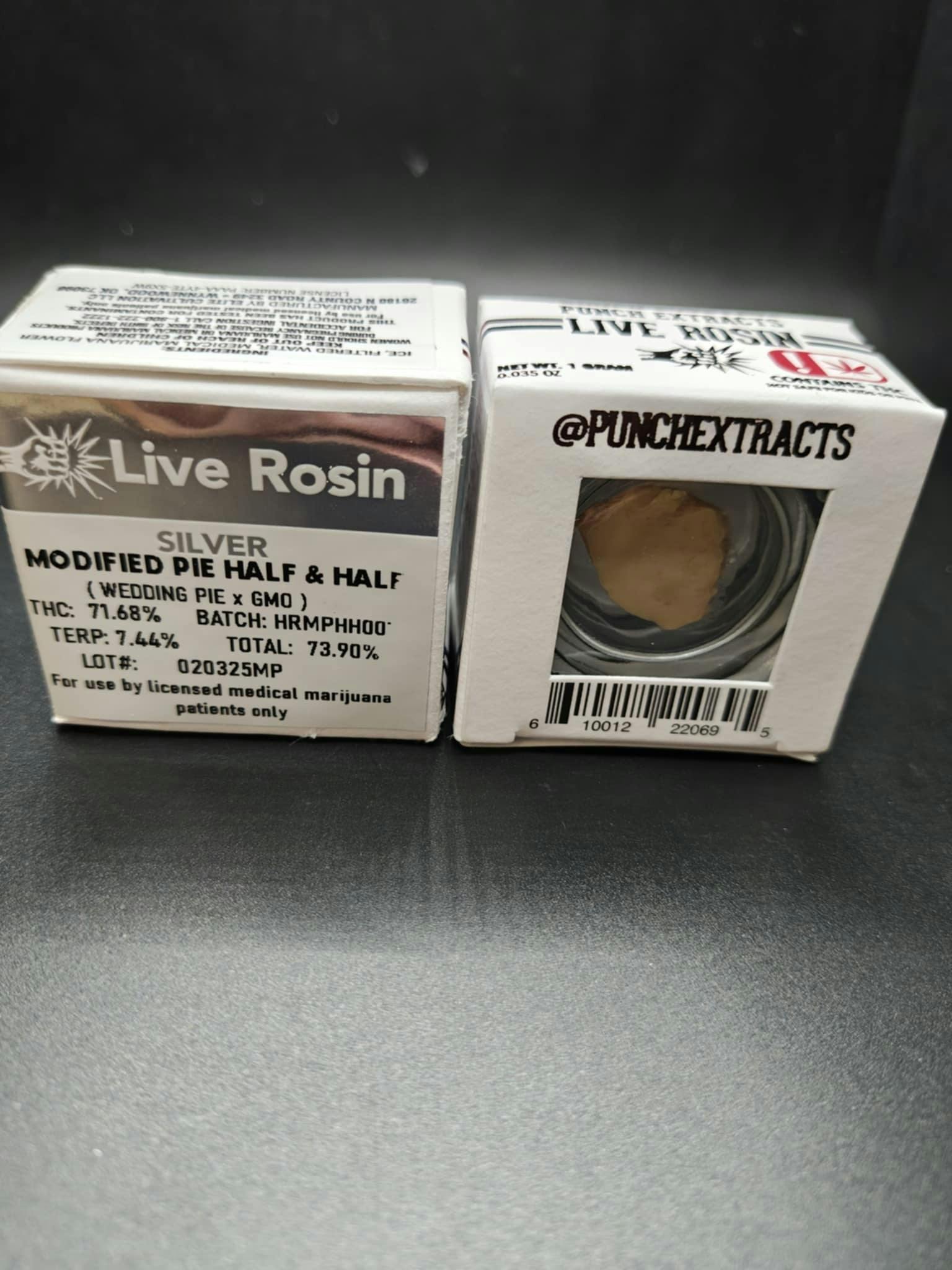Modified Pie Silver Tier Live Rosin Half & Half (1g)