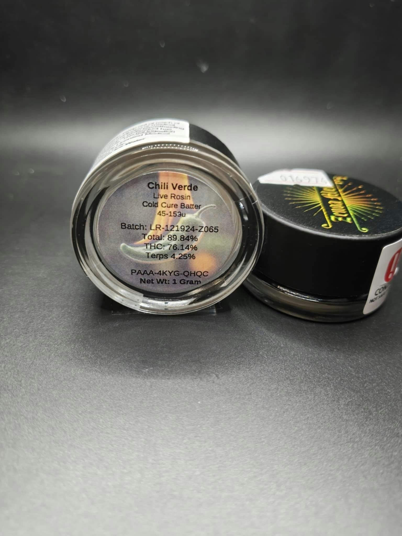 Zenoa - Chili Verde - 1G Live Rosin Badder Jar
