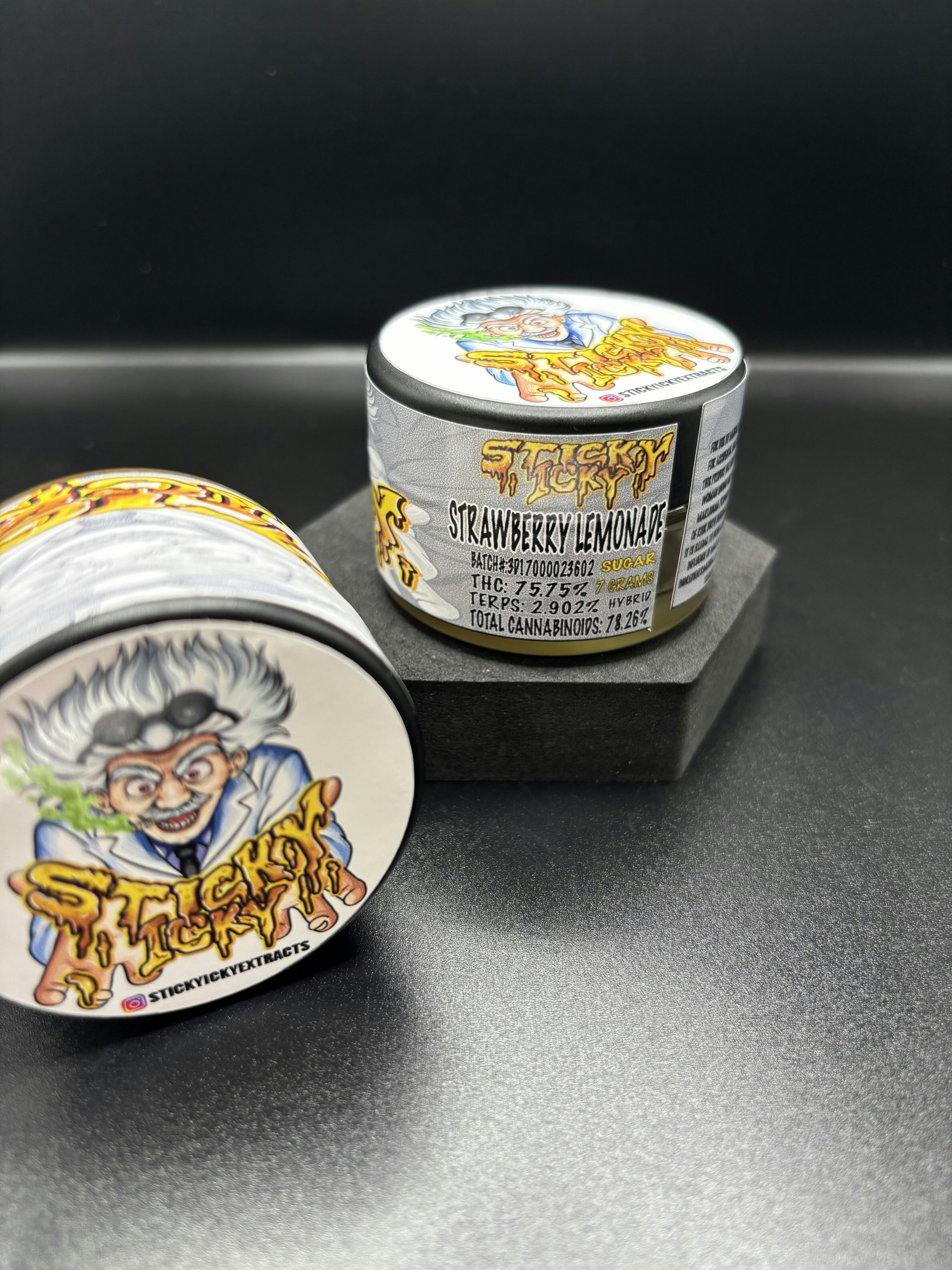 Sticky Icky - Strawberry Lemonade - 7G Sugar Baller Jar (TAXES INCLUDED)