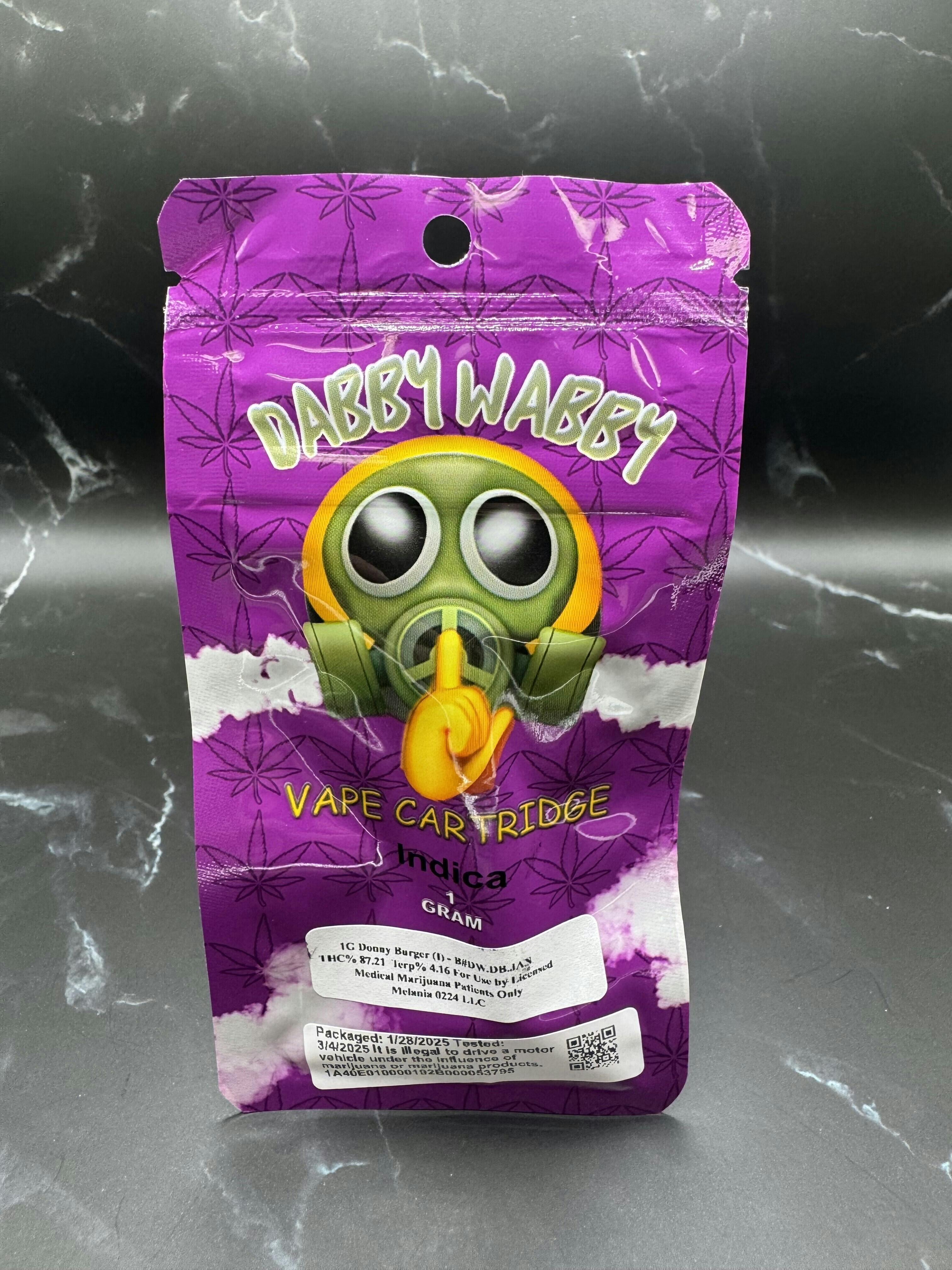 Dabby Wabby - Donny Burger - 1G Cartridge (15G/$100) (TAXES INCLUDED)
