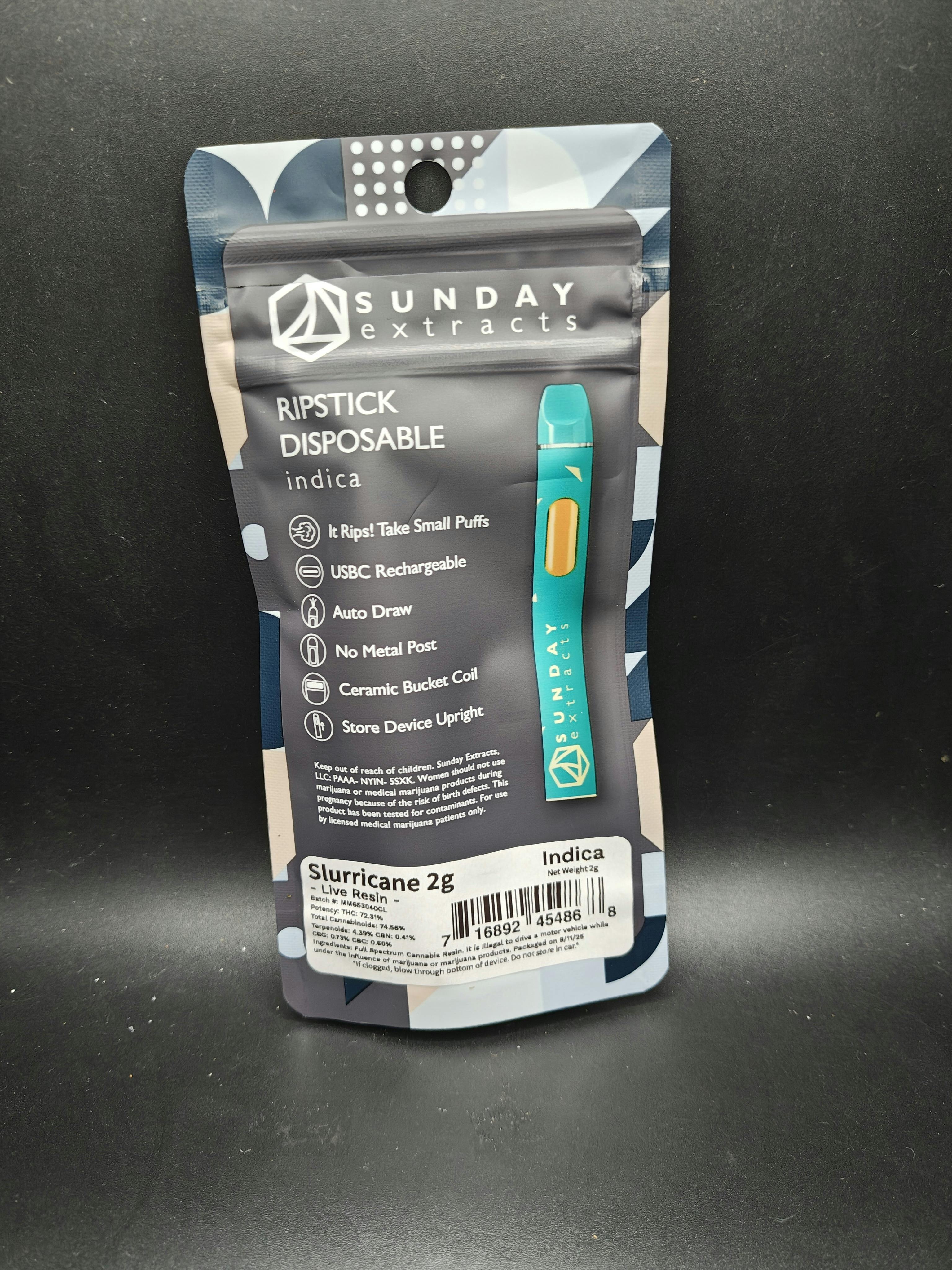 Slurricane | Live Resin Disposable | 2g