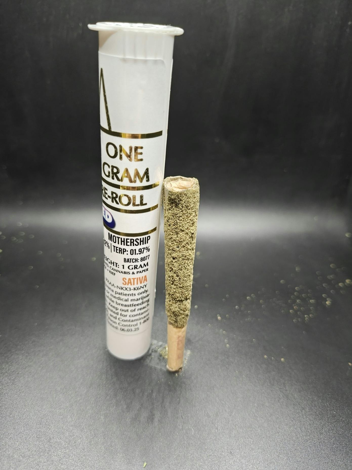 White Mousse - Mothership- 1G Terp Sauce and Kief Infused Pre Roll