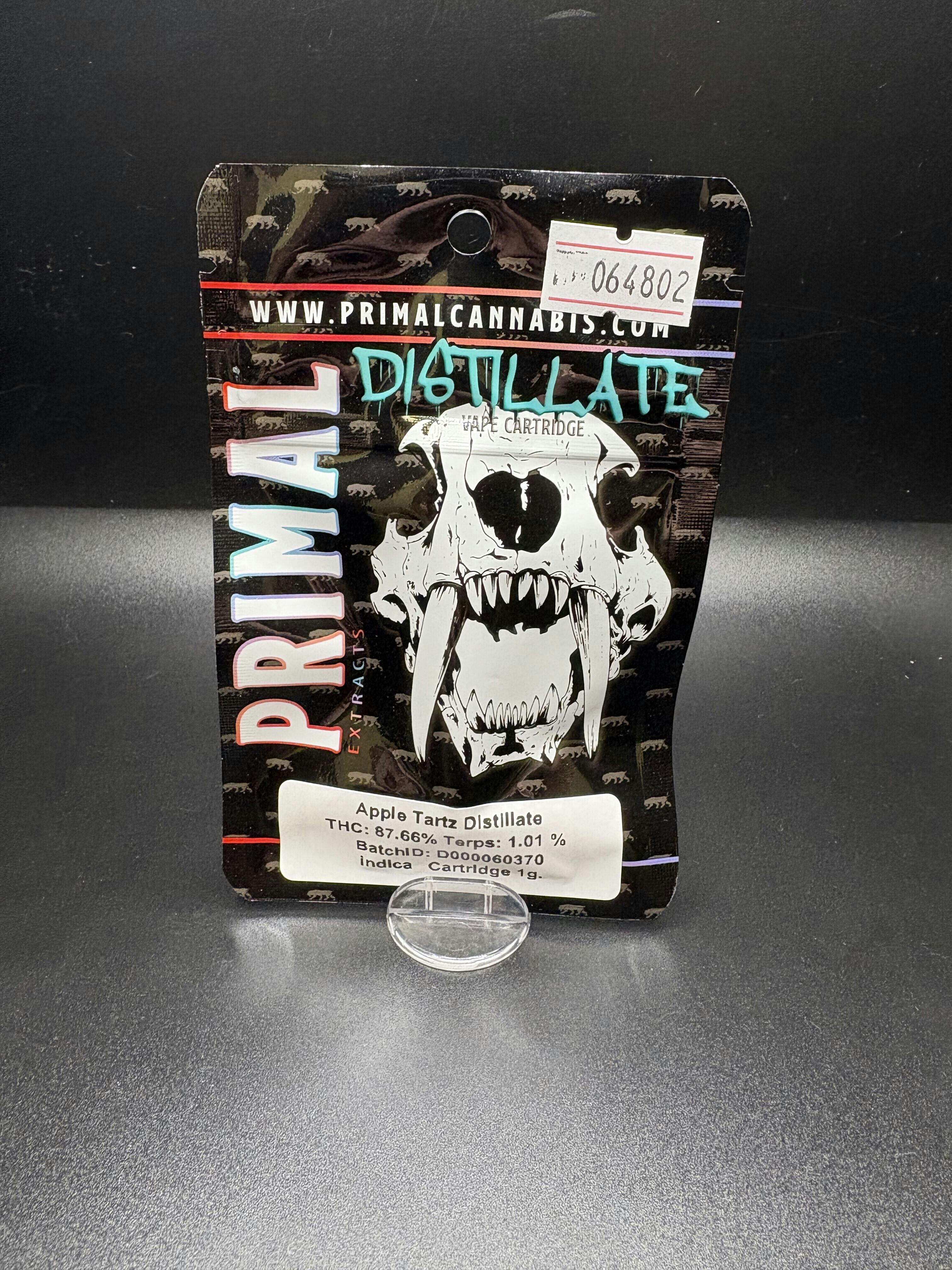 Primal Extracts - Apple Tartz - 1G Cartridge (12G/$86.20)