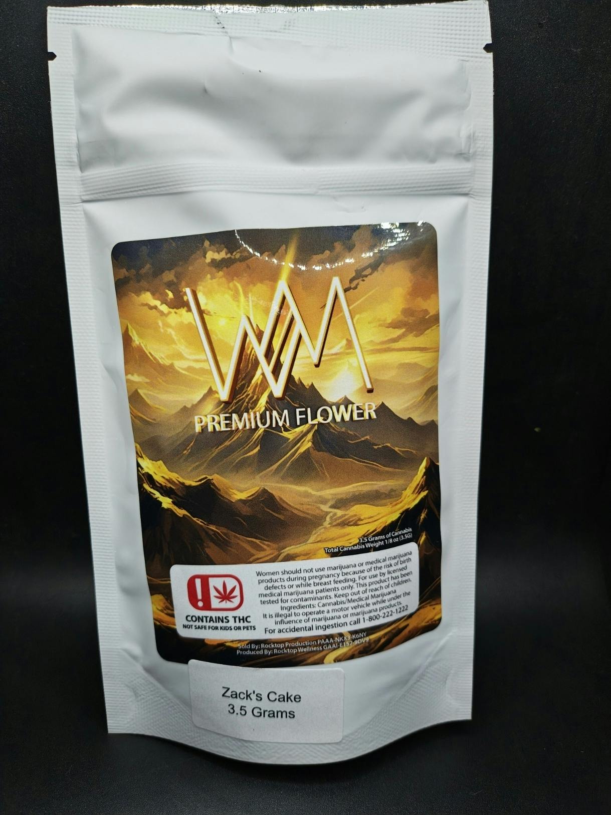 Rocktop - Zack's Cake - Discount Pre-Pack Flower ($20 3.5G/$35 7G) (TAXES INCLUDED)
