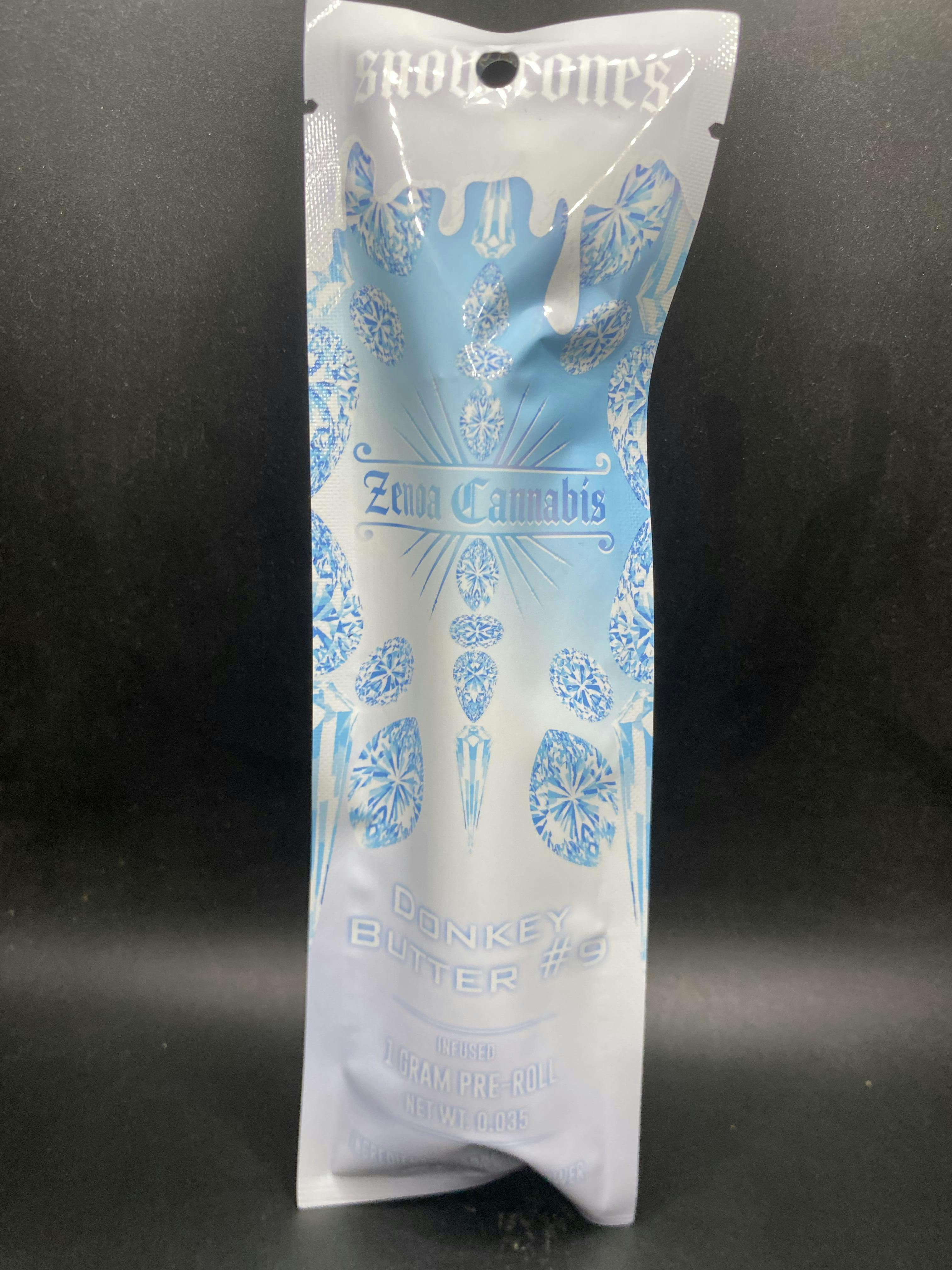 Snow Cones Isolate Infused Pre-Roll | Donkey Butter #9 | 1g