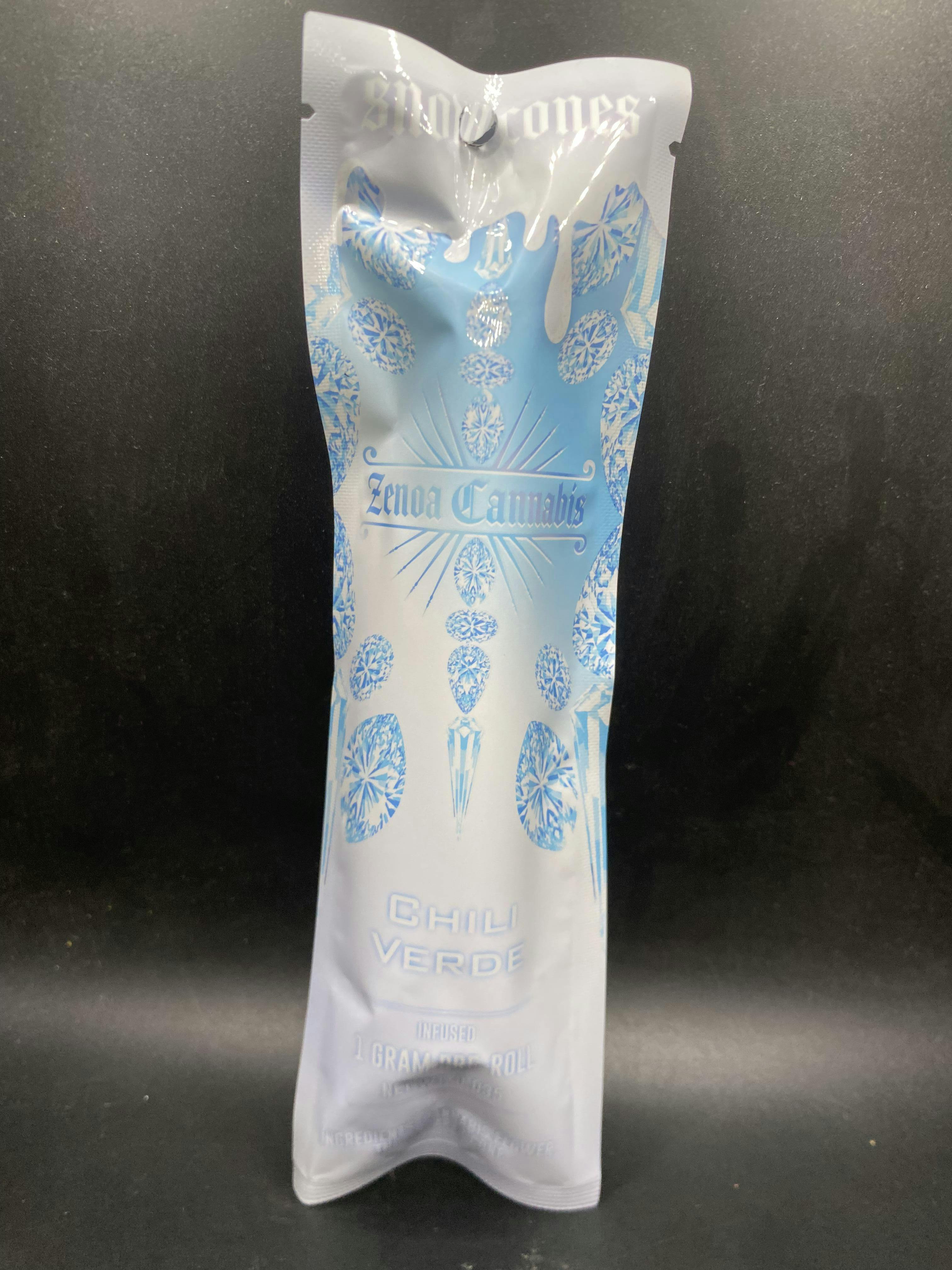 Snow Cones Isolate Infused Pre-Roll | Chili Verde | 1g by Zenoa
