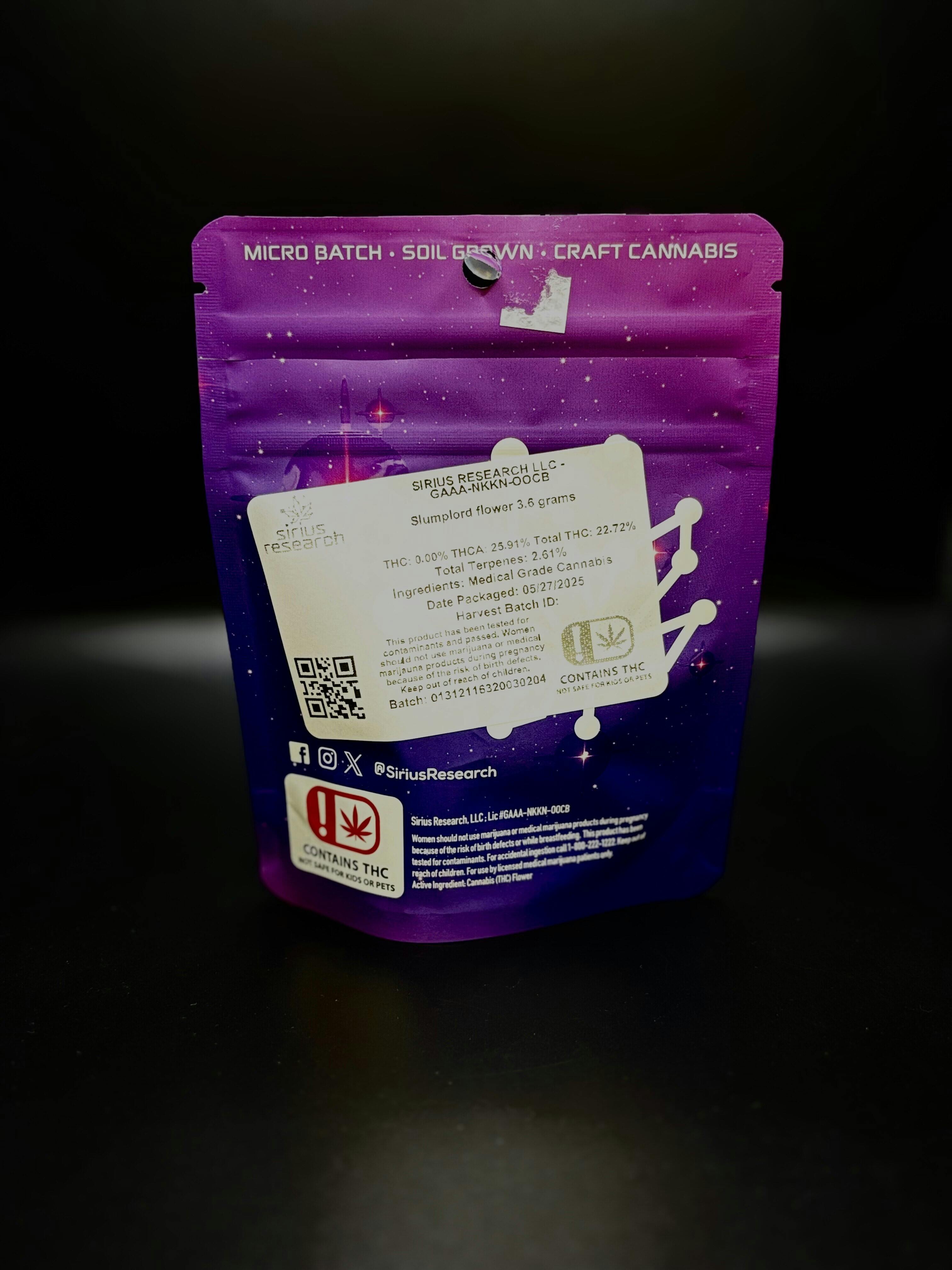 Slumplord | Big Buds | 3.5g by SIRIUS RESEARCH LLC