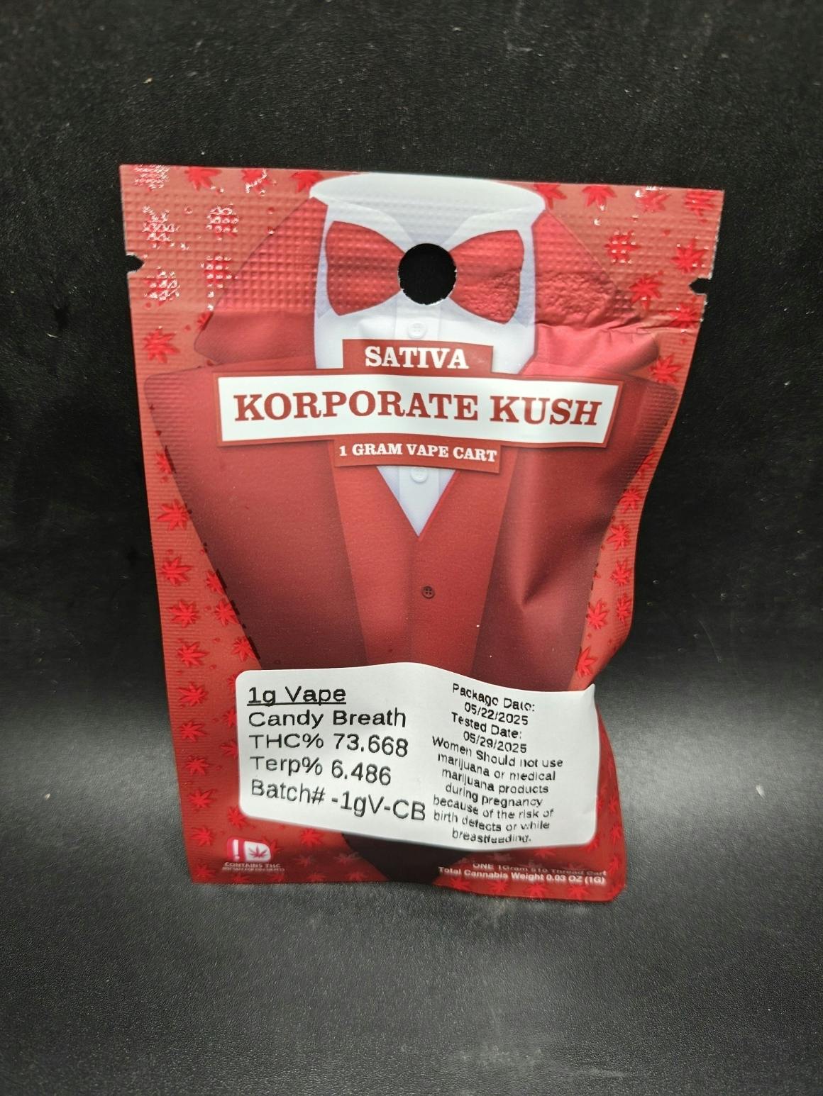 Korp Kush - Candy Breath - 1G Cartridge (15G/$86.20) at Tropic Canna West