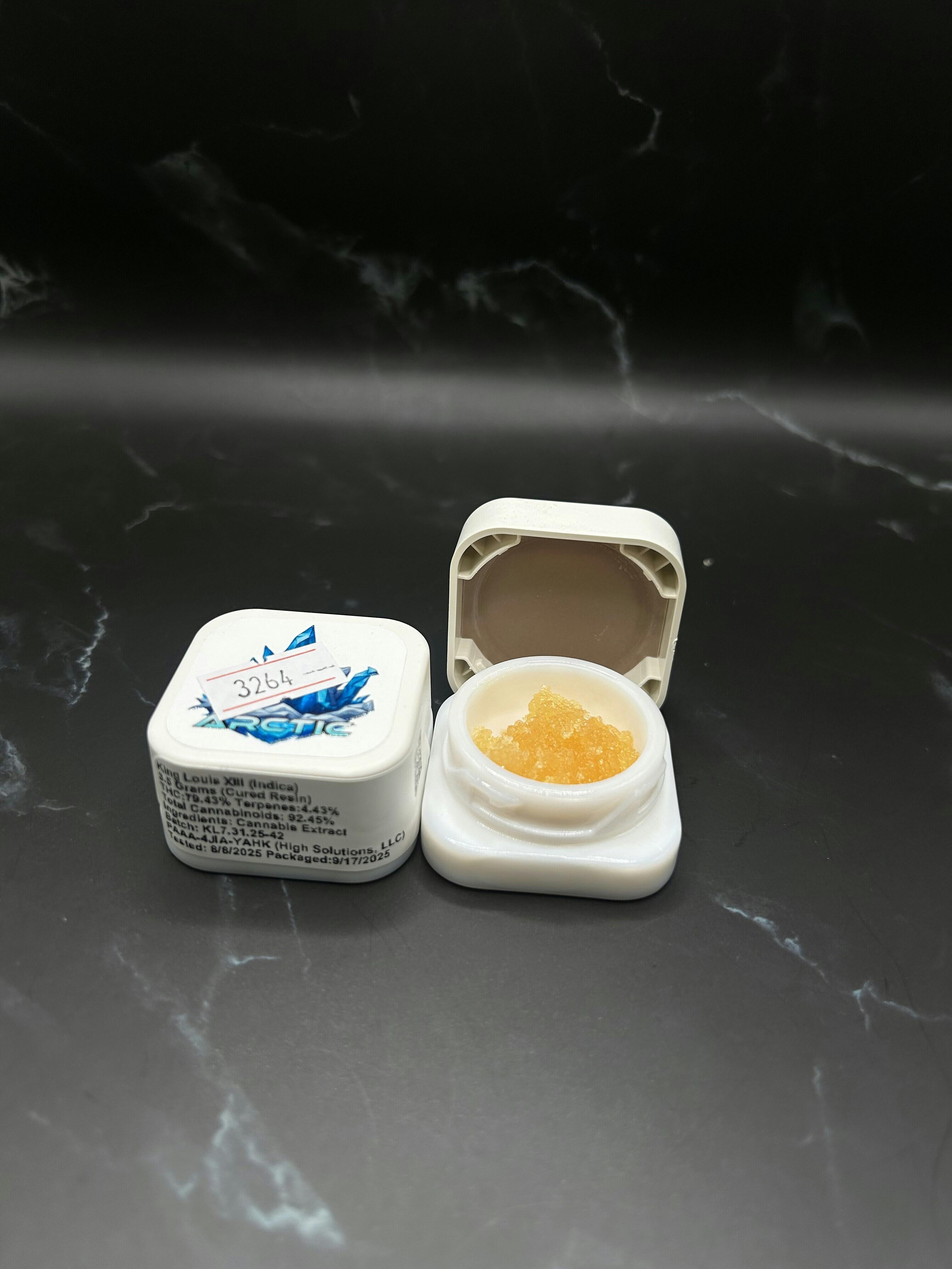 Arctic - King Louis XIII - 3.5G Cured Resin Sugar Concentrate Jar