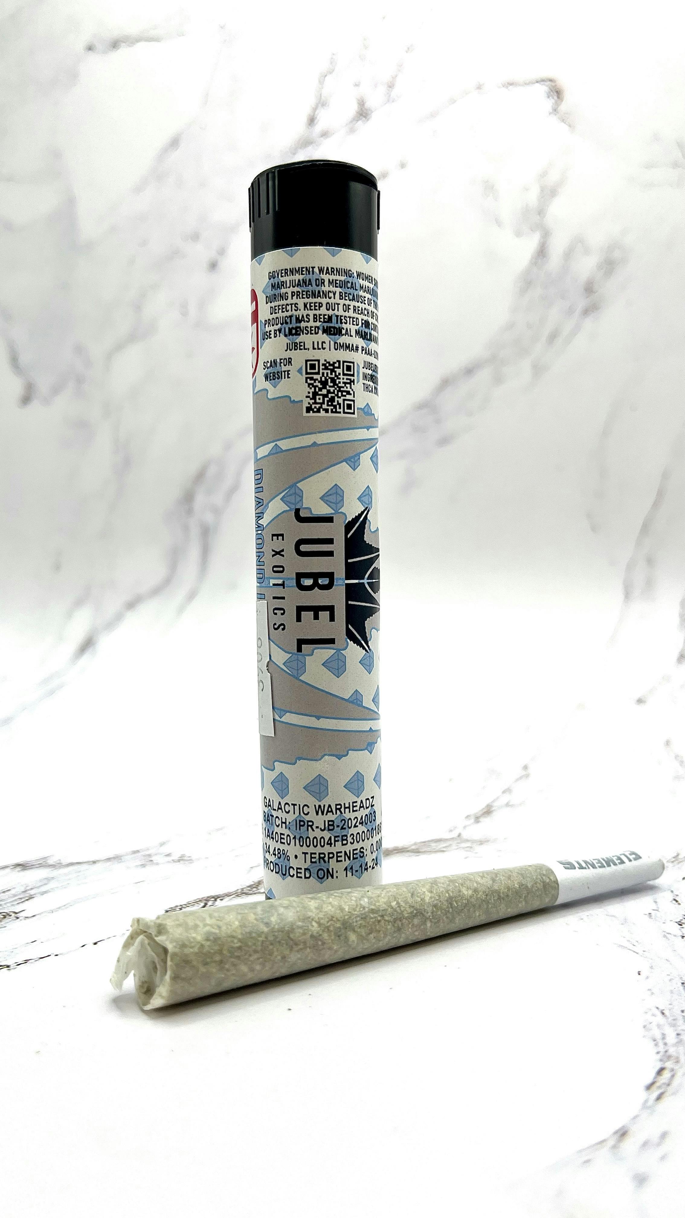 Jubel | Premium Diamond Infused Pre-Roll | Galactic Warheadz | 1 Gram
