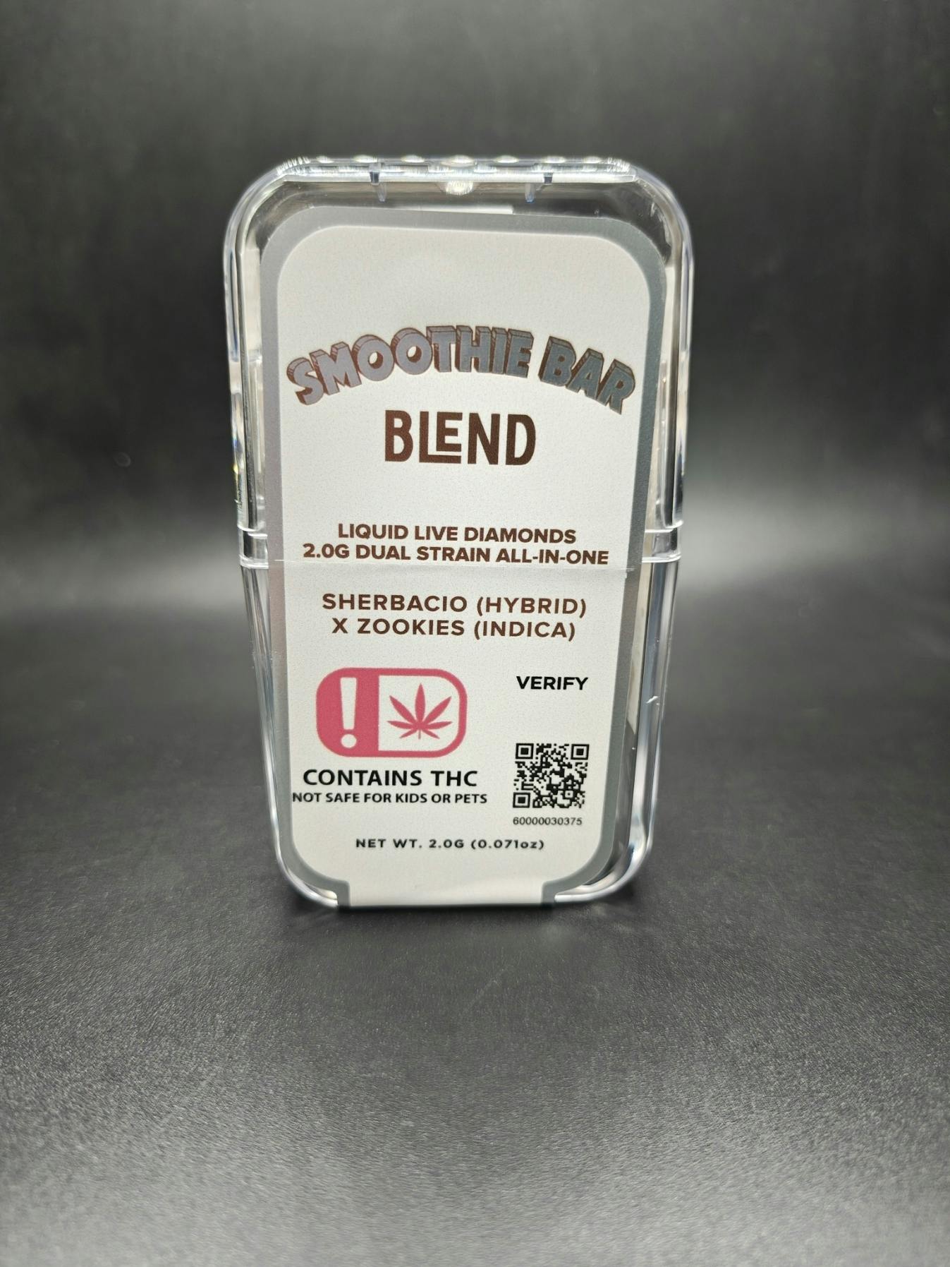 2G Liquid Diamond Dual Chamber Disposable: Sherbacio x Zookies by Smoothie Bar