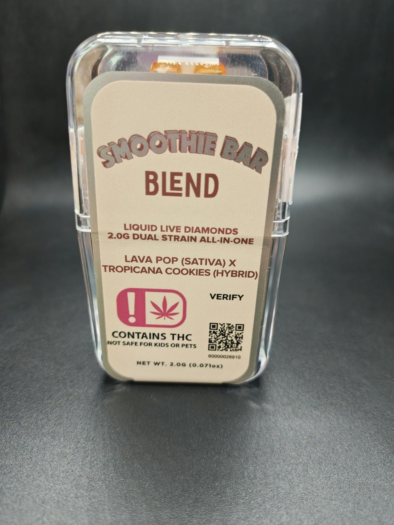 2G Liquid Diamond Dual Chamber Disposable: Lava Pop x Tropicana Cookies by Smoothie Bar