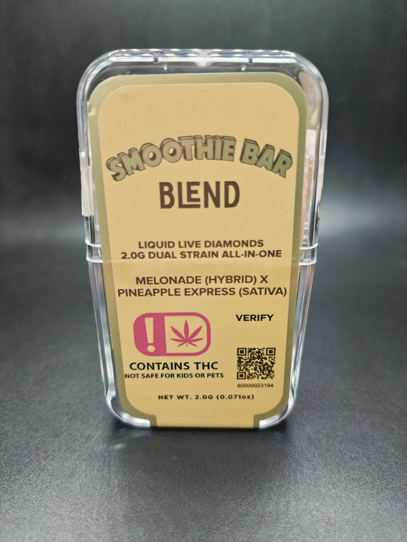 2G Liquid Diamond Dual Chamber Disposable: Melonade x Pineapple Express by Smoothie Bar