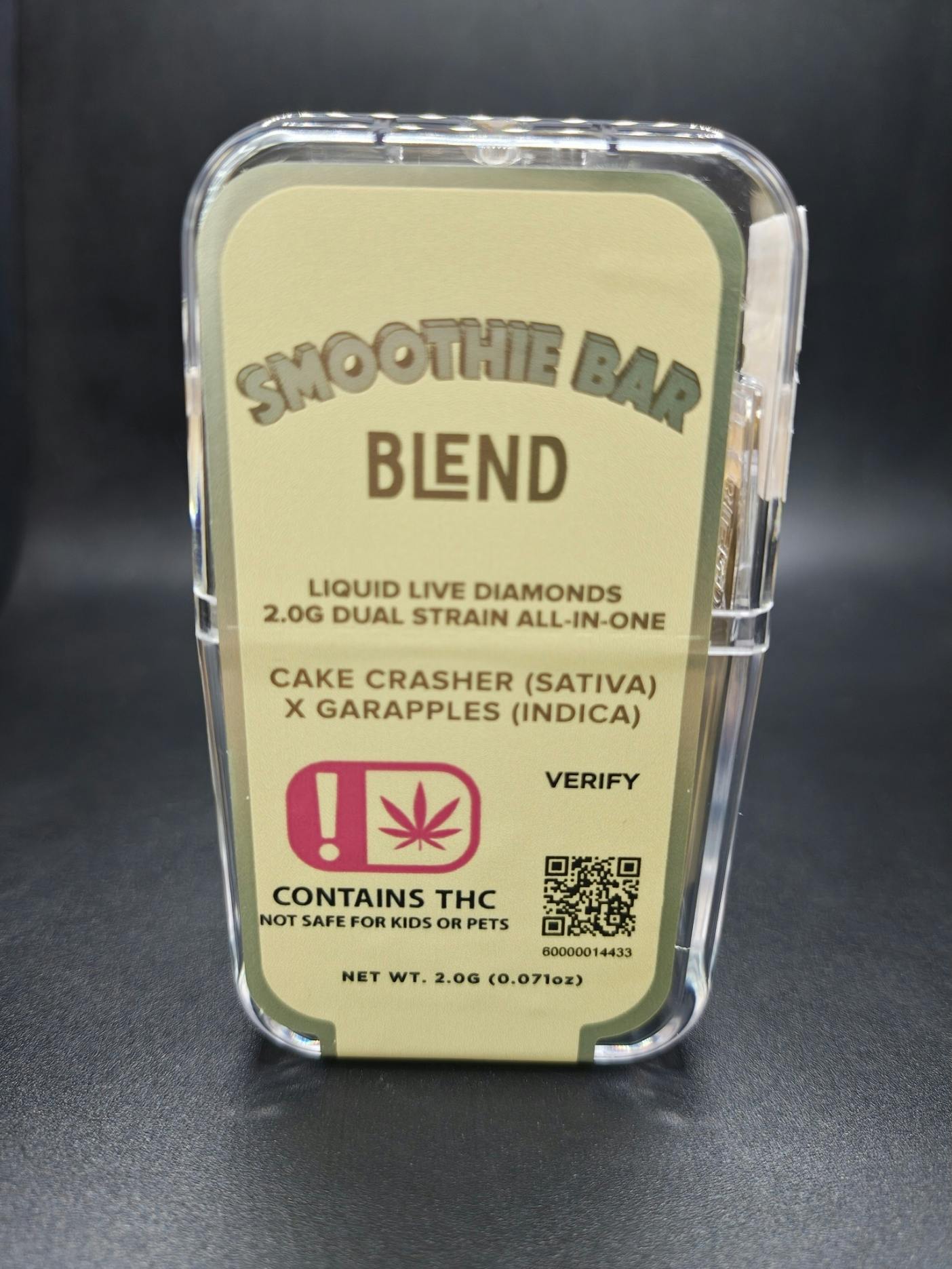2G Liquid Diamond Dual Chamber Disposable: Cake Crasher x Garapples by Smoothie Bar