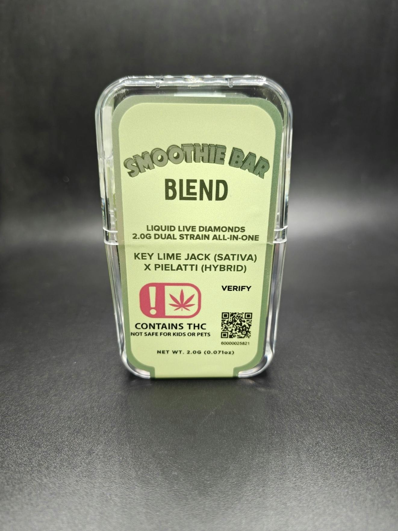 2G Liquid Diamond Dual Chamber Disposable: Key Lime Jack x Pielatti by Smoothie Bar