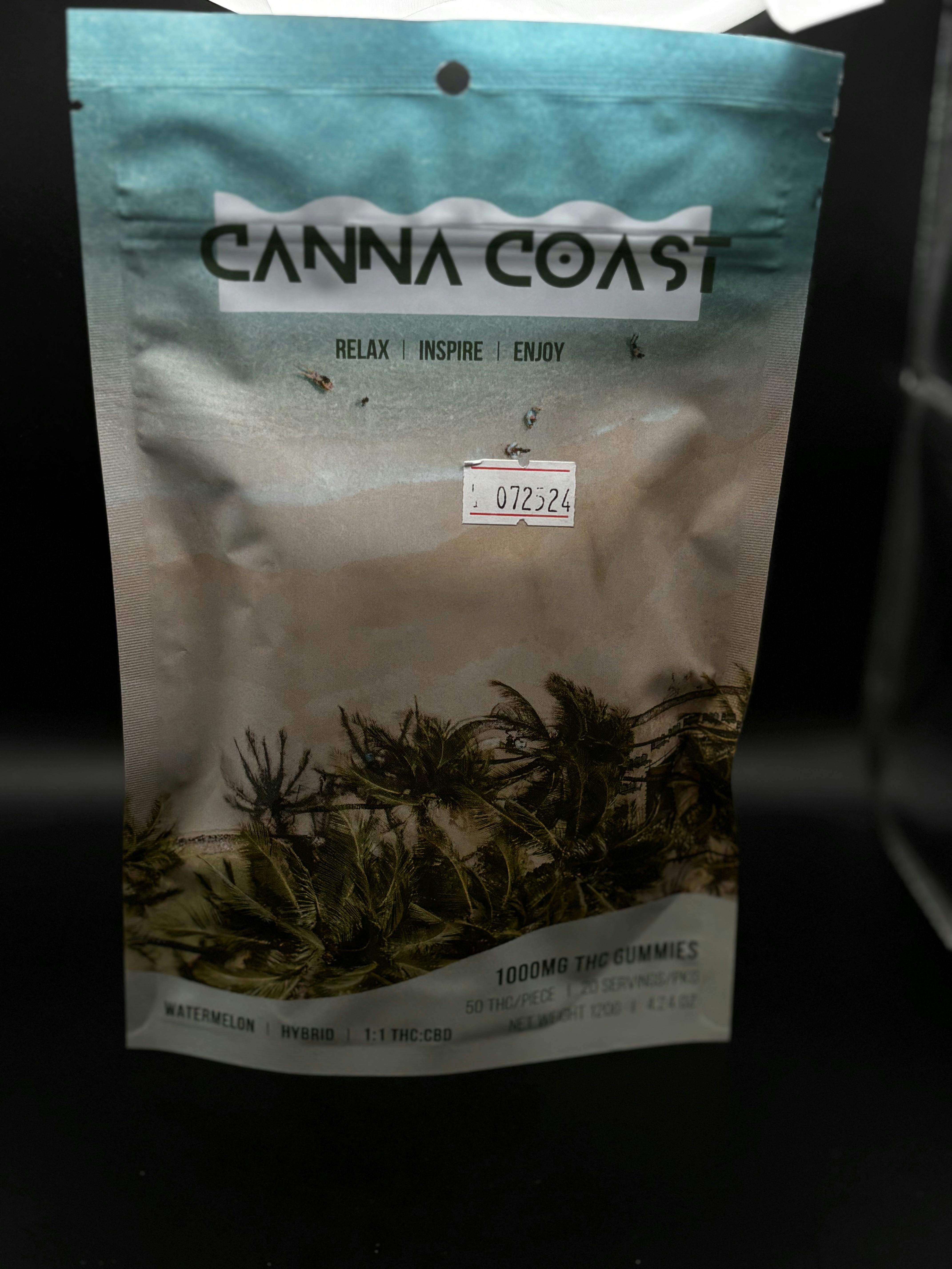 Canna Coast - Watermelon - 1000MG Gummies