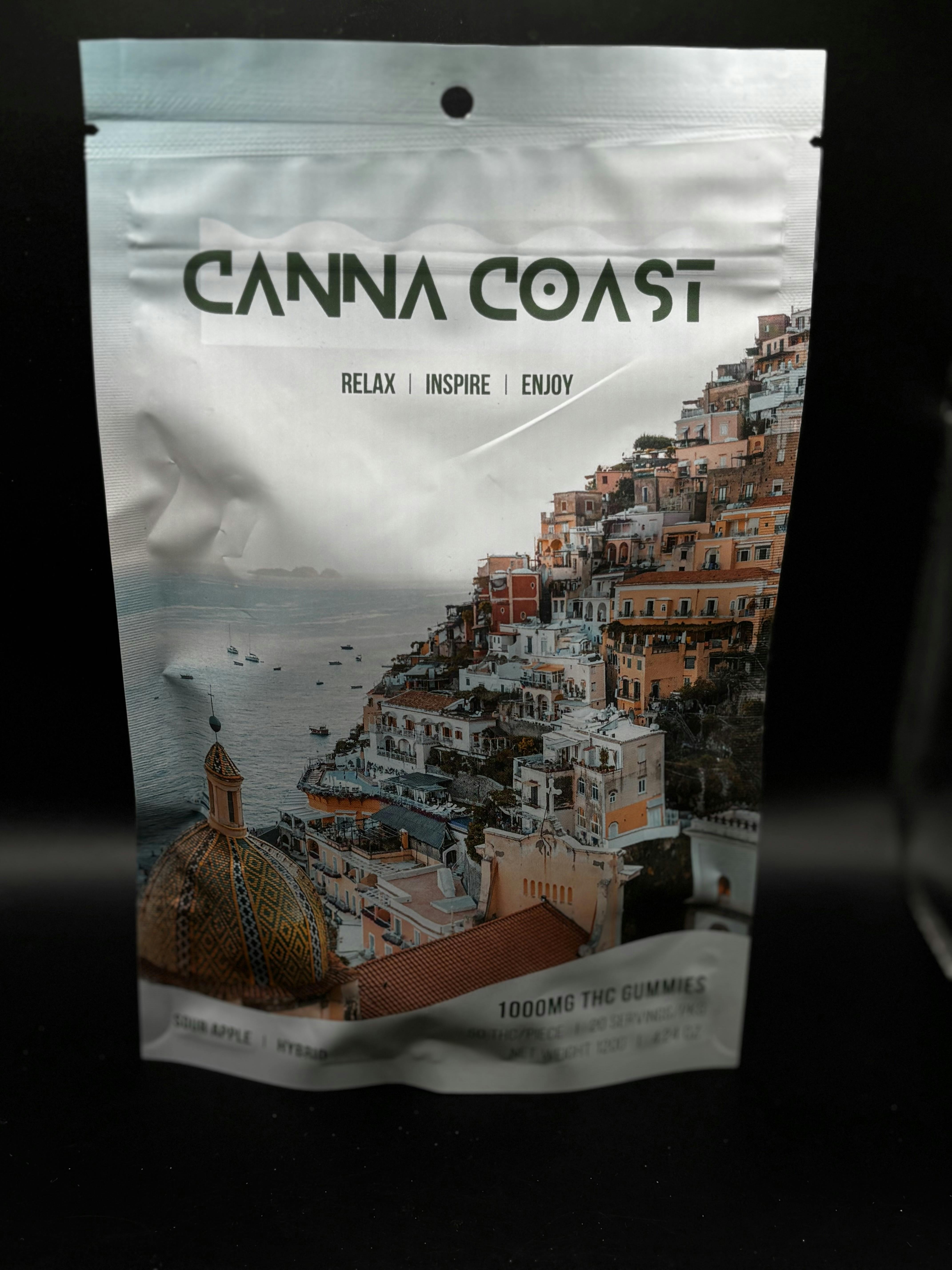 Canna Coast - Sour Apple - 1000MG Gummies