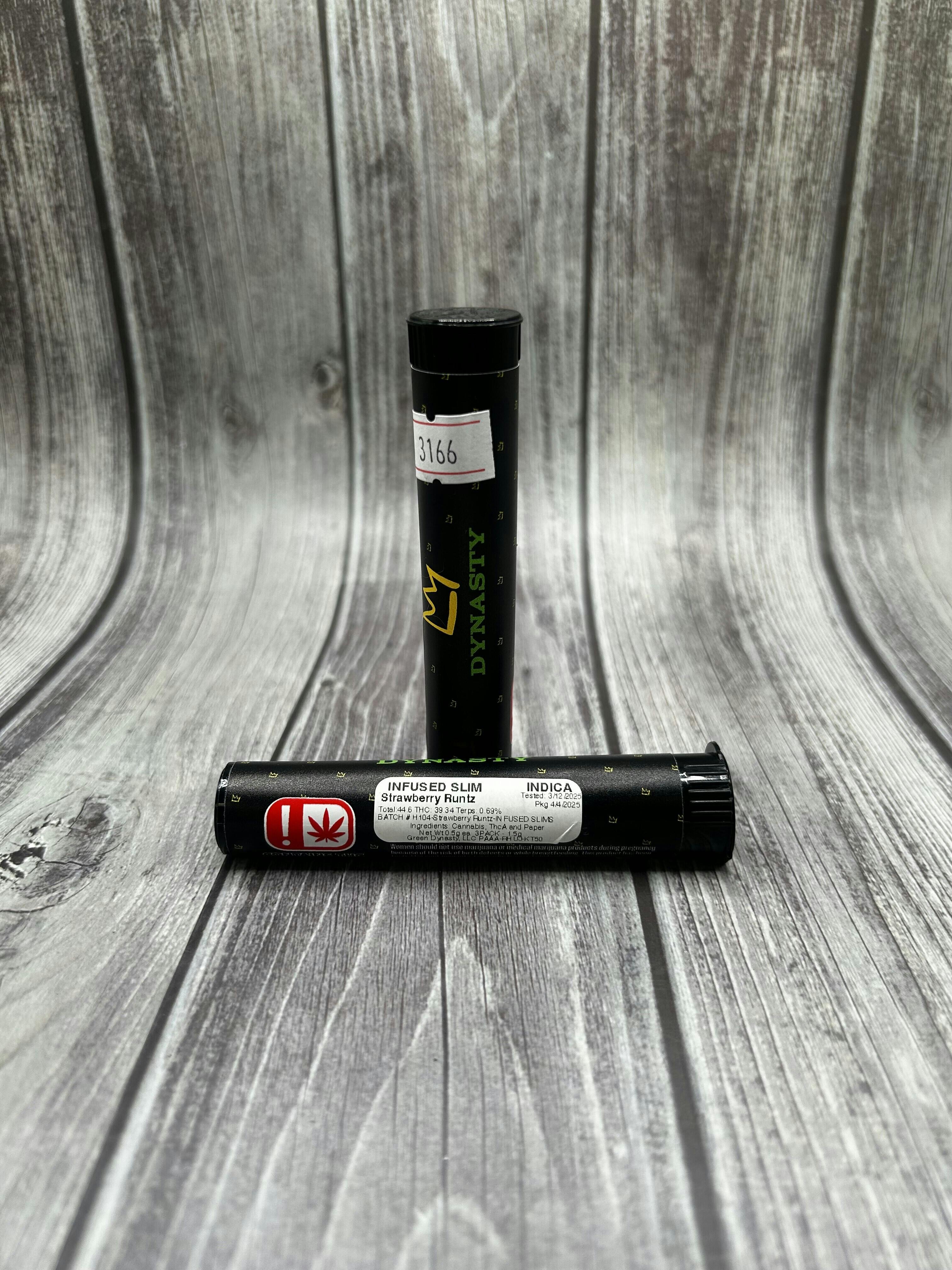 Strawberry Runtz | Infused Joints | 0.5g each | 3pk by Green Dynasty