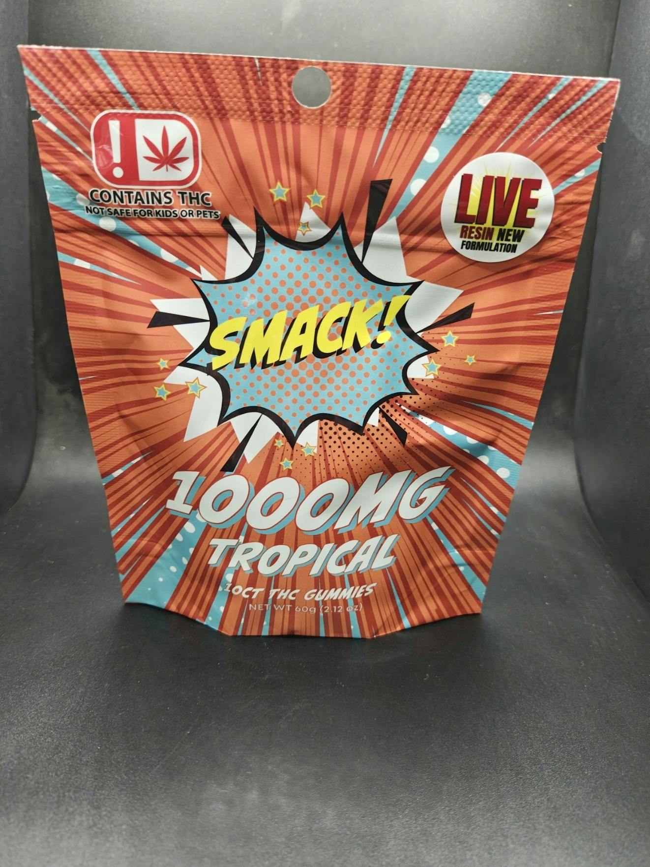Smack! | Tropical Live Resin Gummies (10ct.) | 1000mg