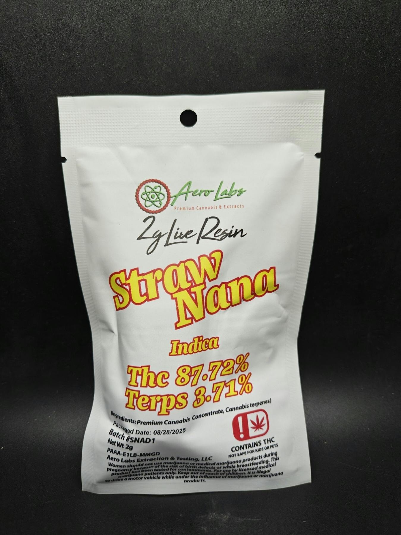 Aero Labs - Strawnana - 2G Live Resin Disposable