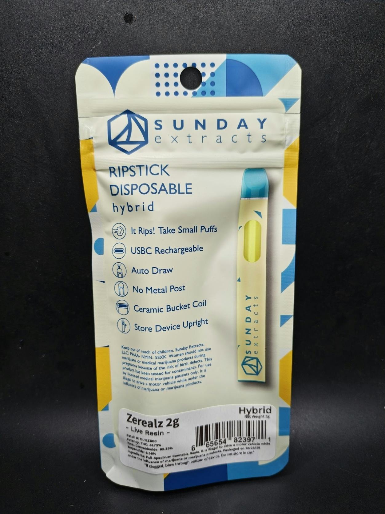 Zerealz | Live Resin Disposable | 2g