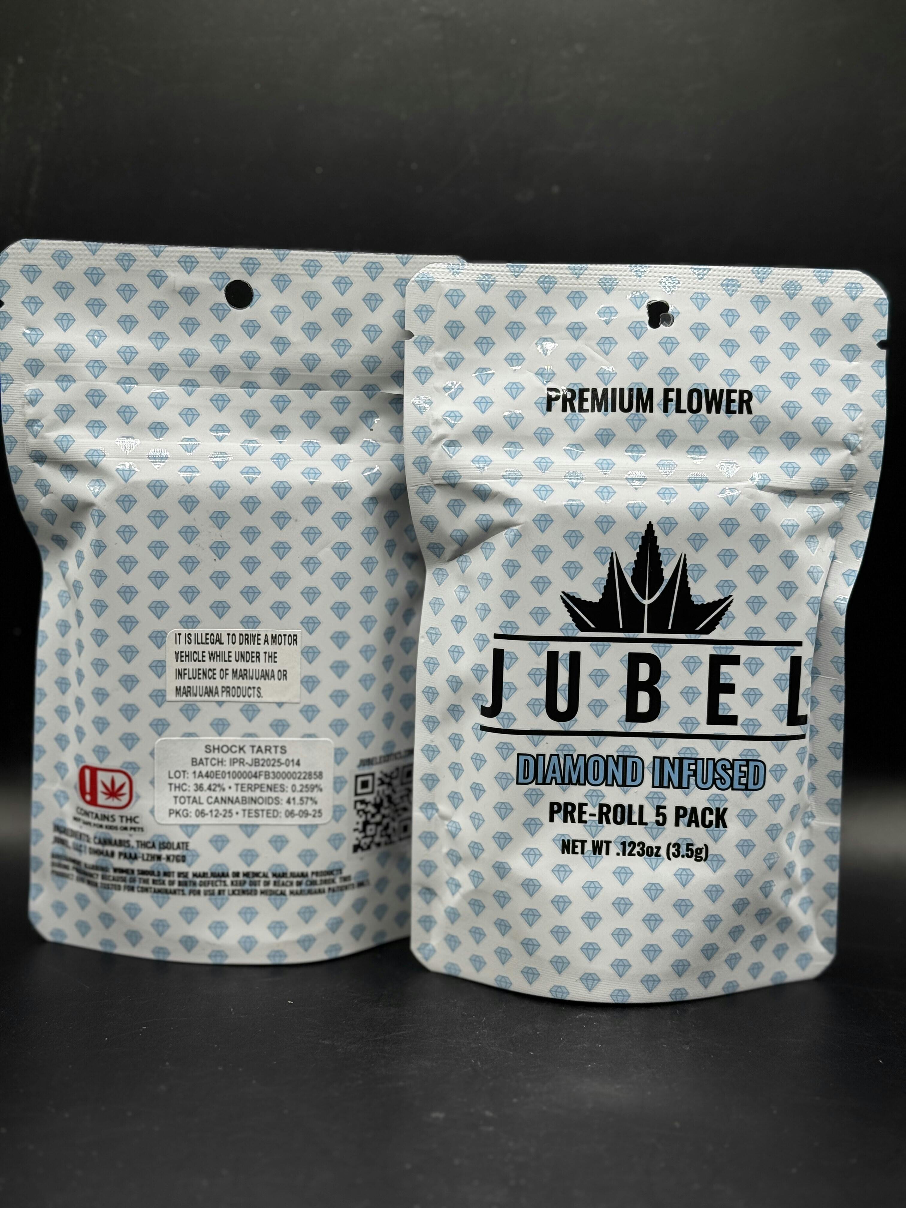 Jubel | 5-Pack Premium Infused Pre-Roll Blend | Shocktarts | 3.5 Grams
