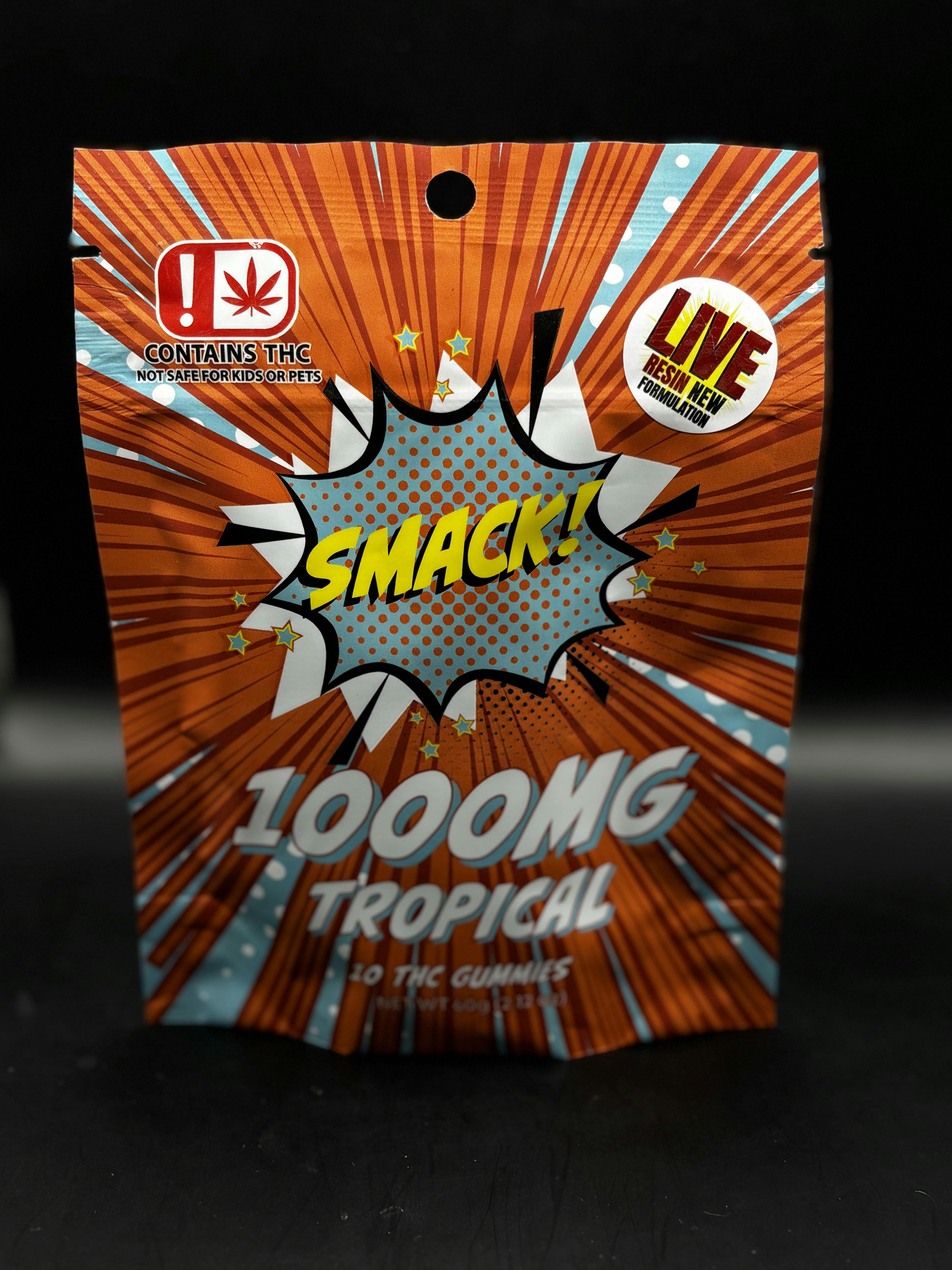 Smack! | Tropical Live Resin Gummies (10ct.) | 1000mg