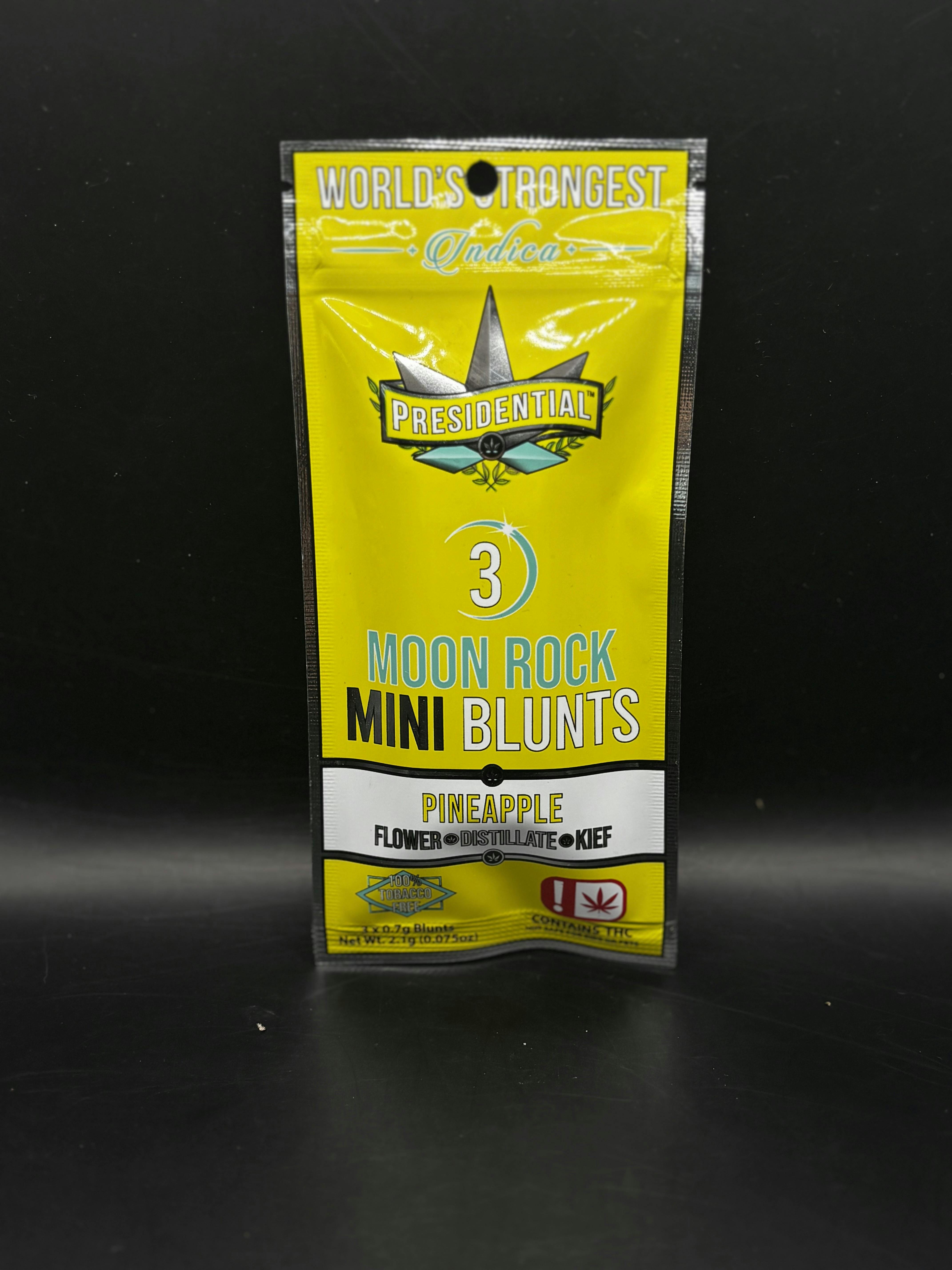Pineapple | Moon Rock Infused Blunts | 0.7g each | 3pk