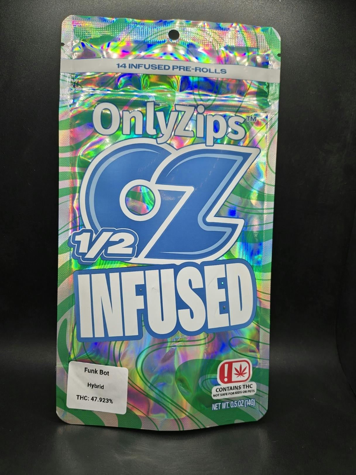 Only Zips | 14g Infused Pre Roll Pack | Funk Bot