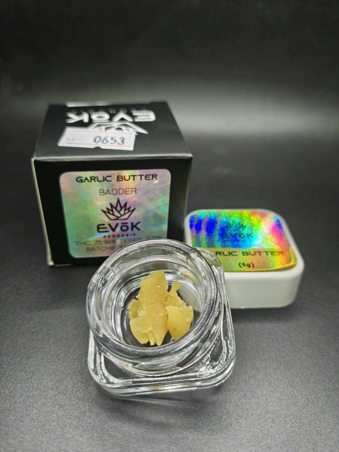 Evok - Garlic Butter - 1G Badder Concentrate Jar (12G/$86.20)