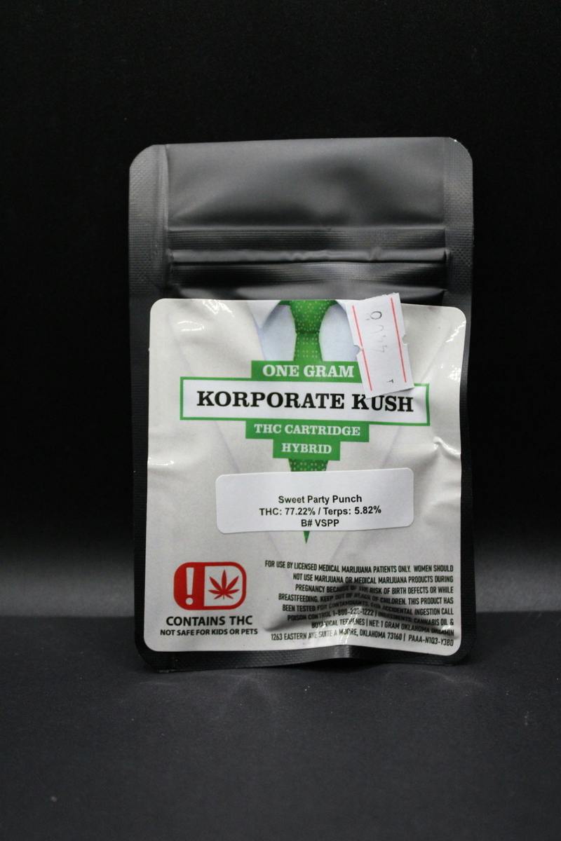 Korp Kush - Sweet Party Punch - 1G Cartridge (20G/$86.5)