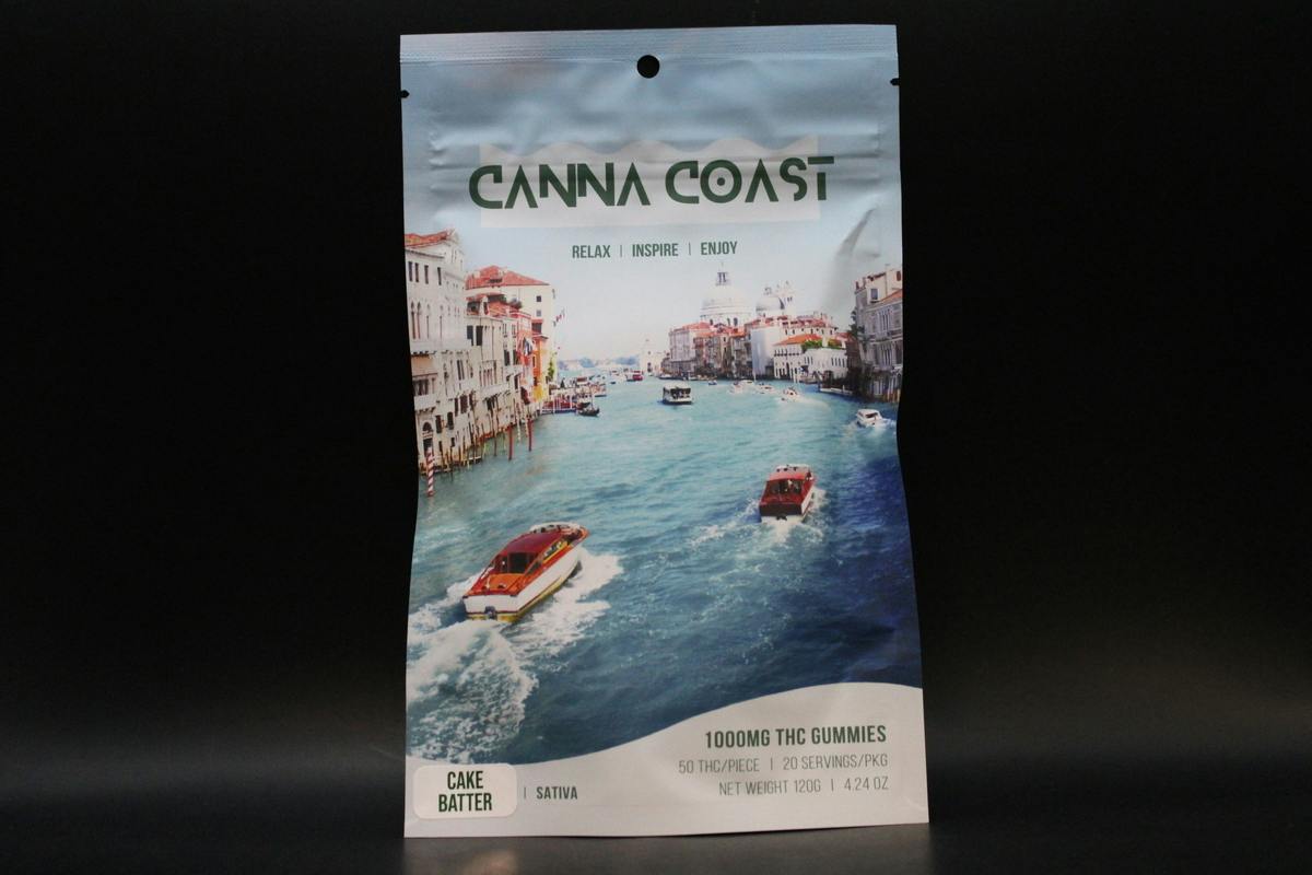 Canna Coast - Cake Batter - 1000MG Sativa Gummies (BUY ONE GET ONE)